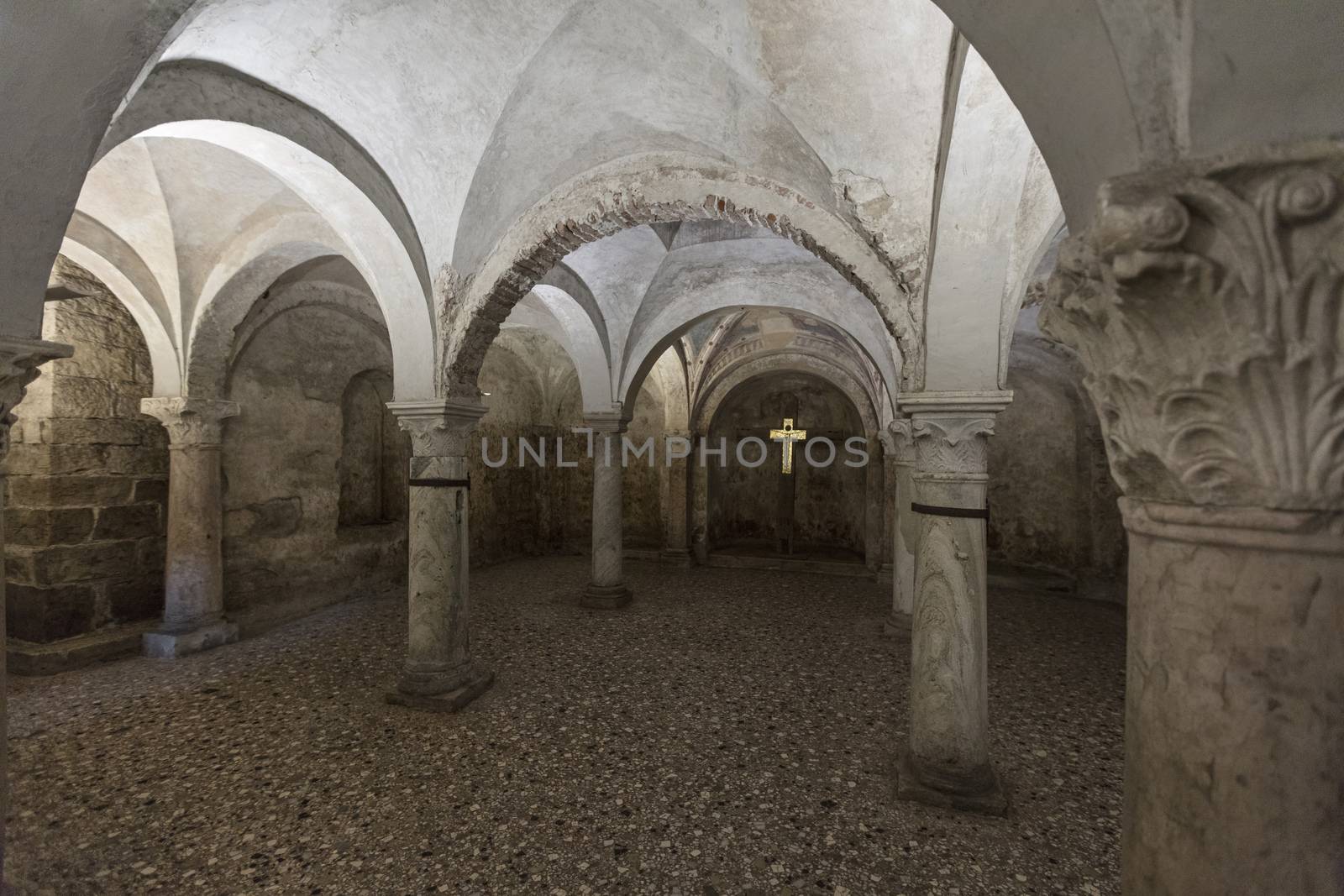 Brescia, Italy, Europe, August 2019, View of the Old Cathedral,  by ElectricEggPhoto