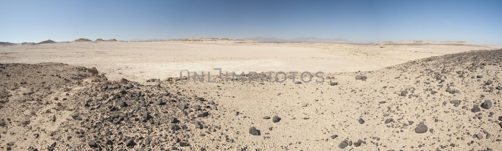 Rocky mountain slope in a desert by paulvinten