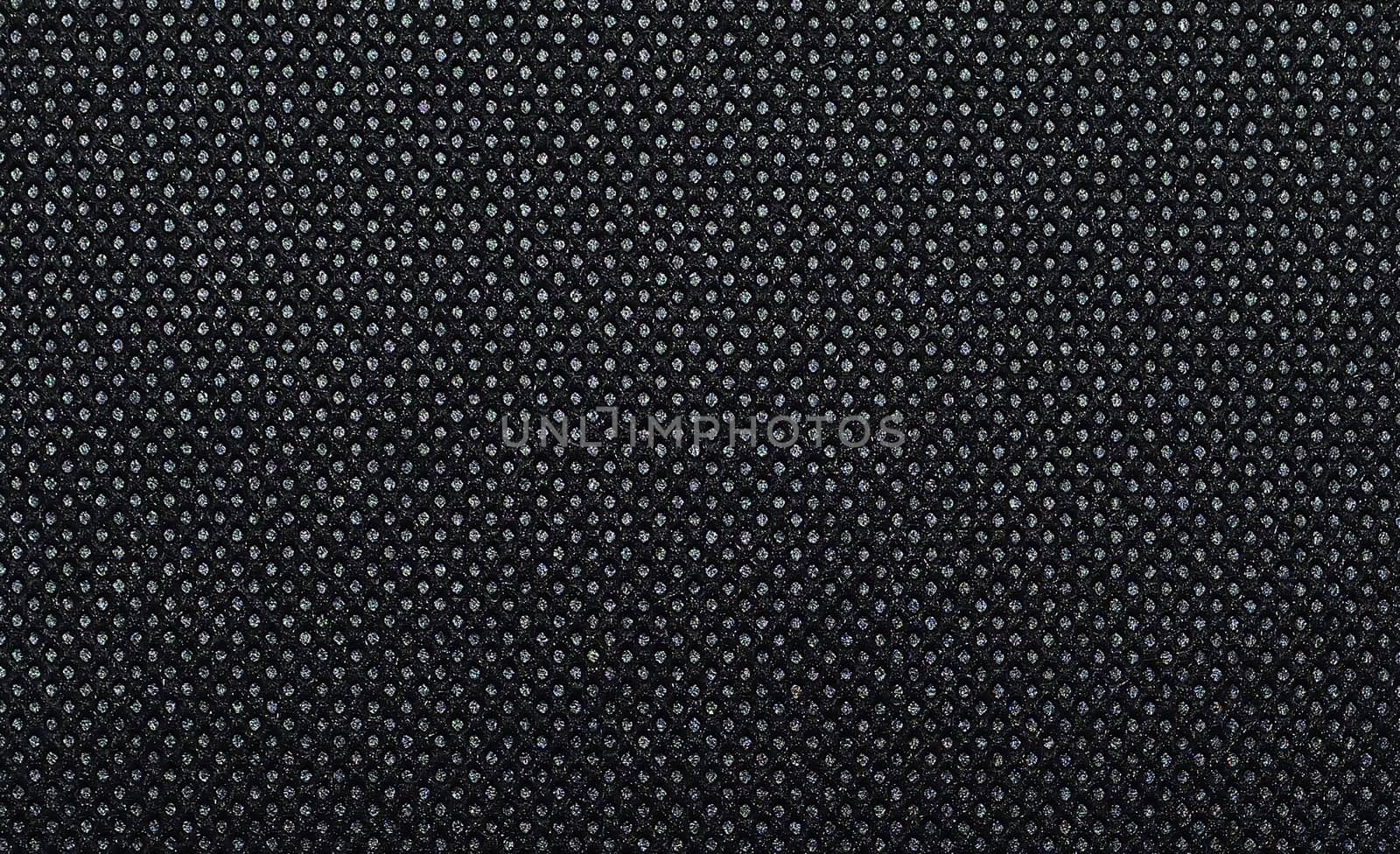 Black color net pattern extracted from cloth with glittering feature.