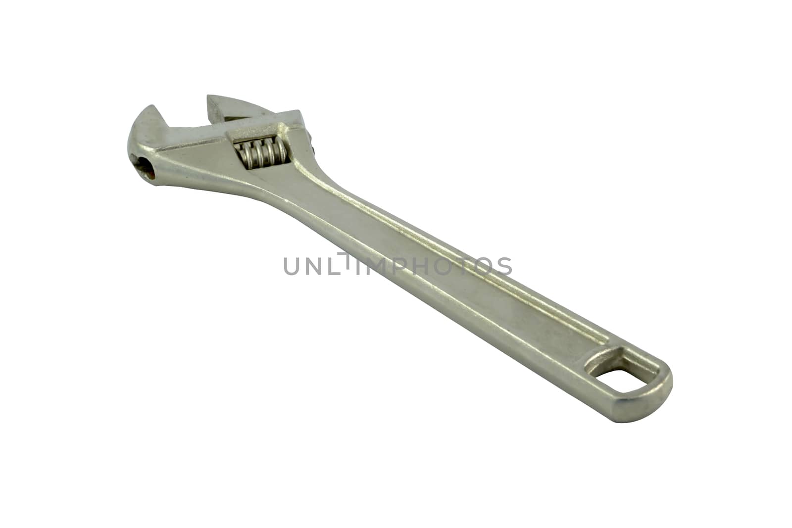 Sliding forged wrench isolated on a white background.