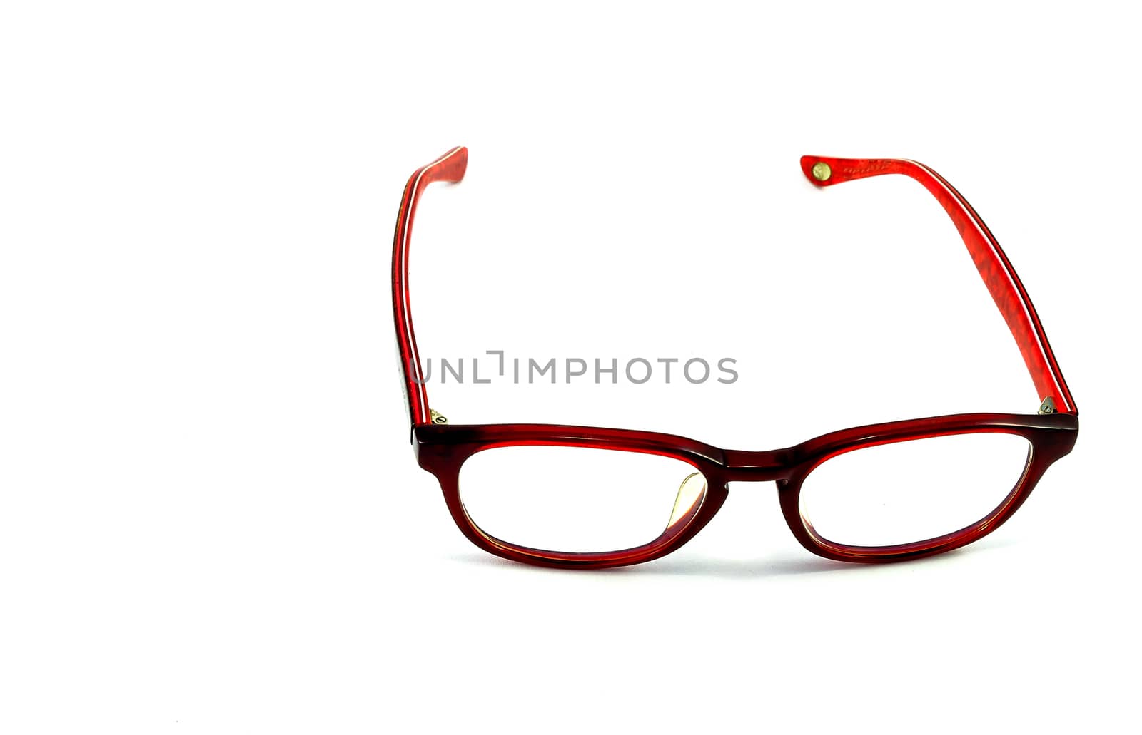 Image of modern fashionable spectacles isolated on white background, Eye wear, Glasses