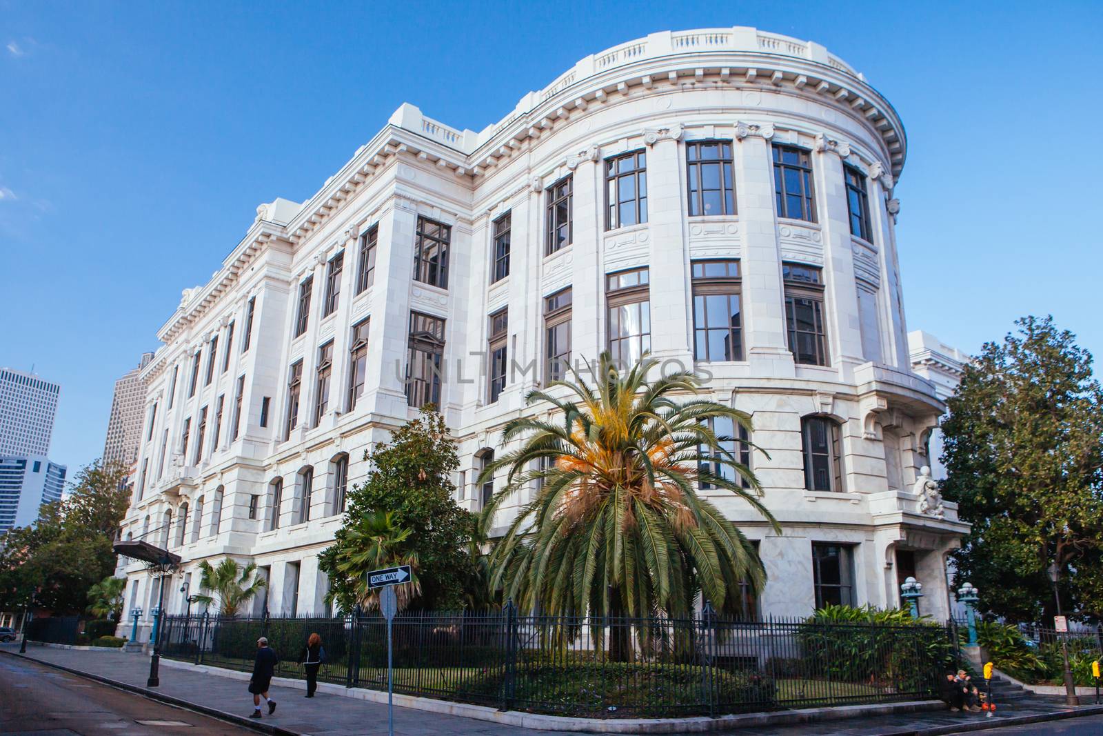 New Orleans, USA - January 24 2013: Stunning architecture of the Supreme Court of Louisiana in New Orleans, Louisiana, USA