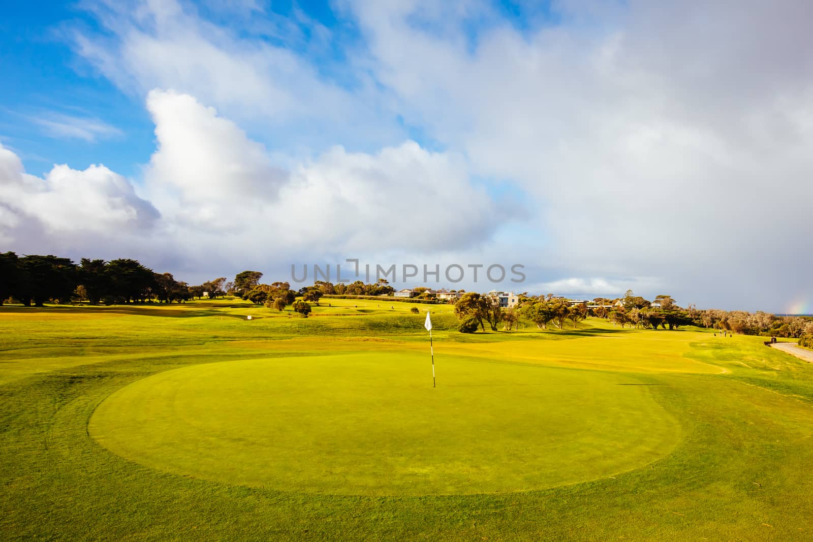 Flinders Golf Course on the Mornington Peninsula on a winter's afternoon in Victoria, Australia