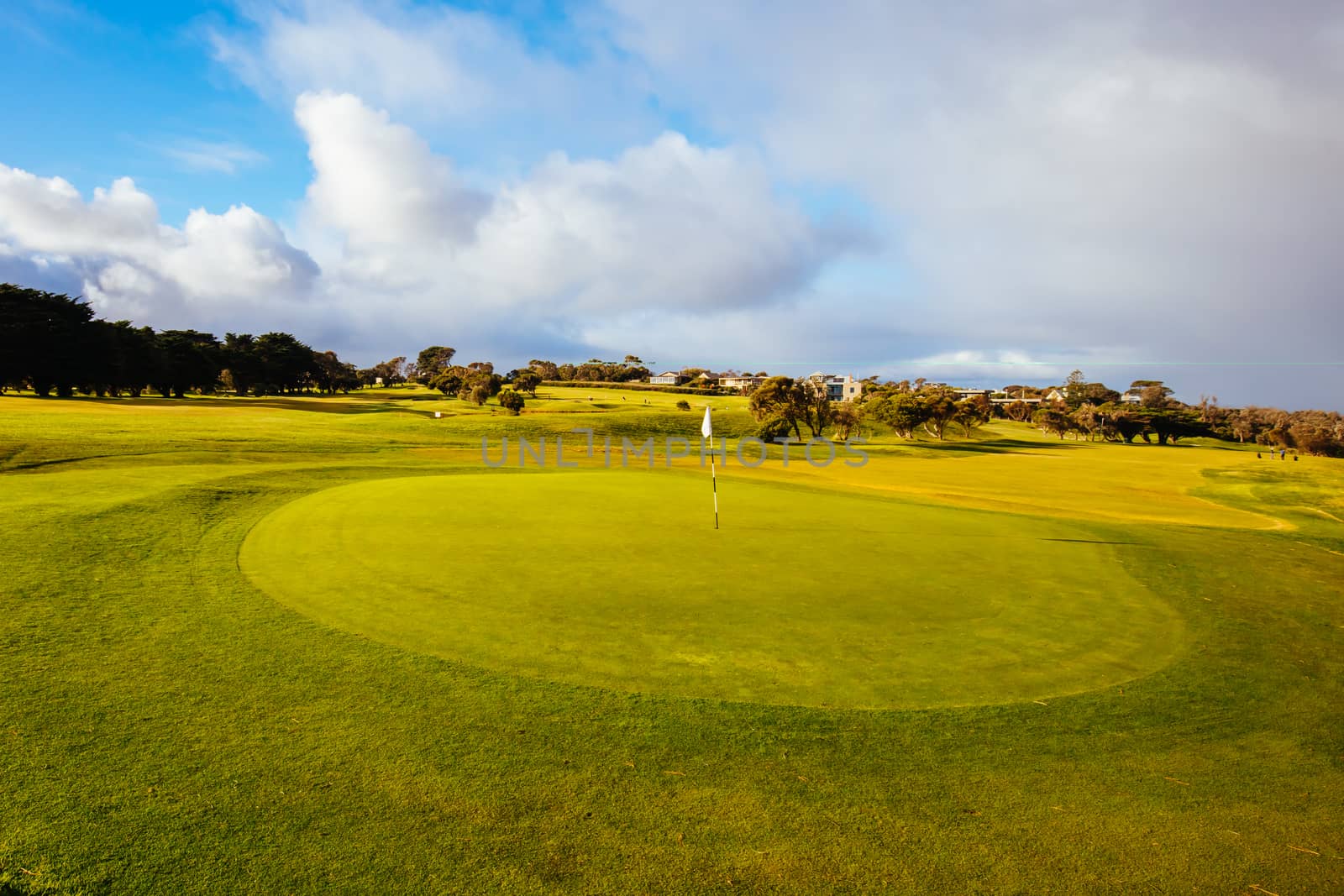 Flinders Golf Course on the Mornington Peninsula on a winter's afternoon in Victoria, Australia