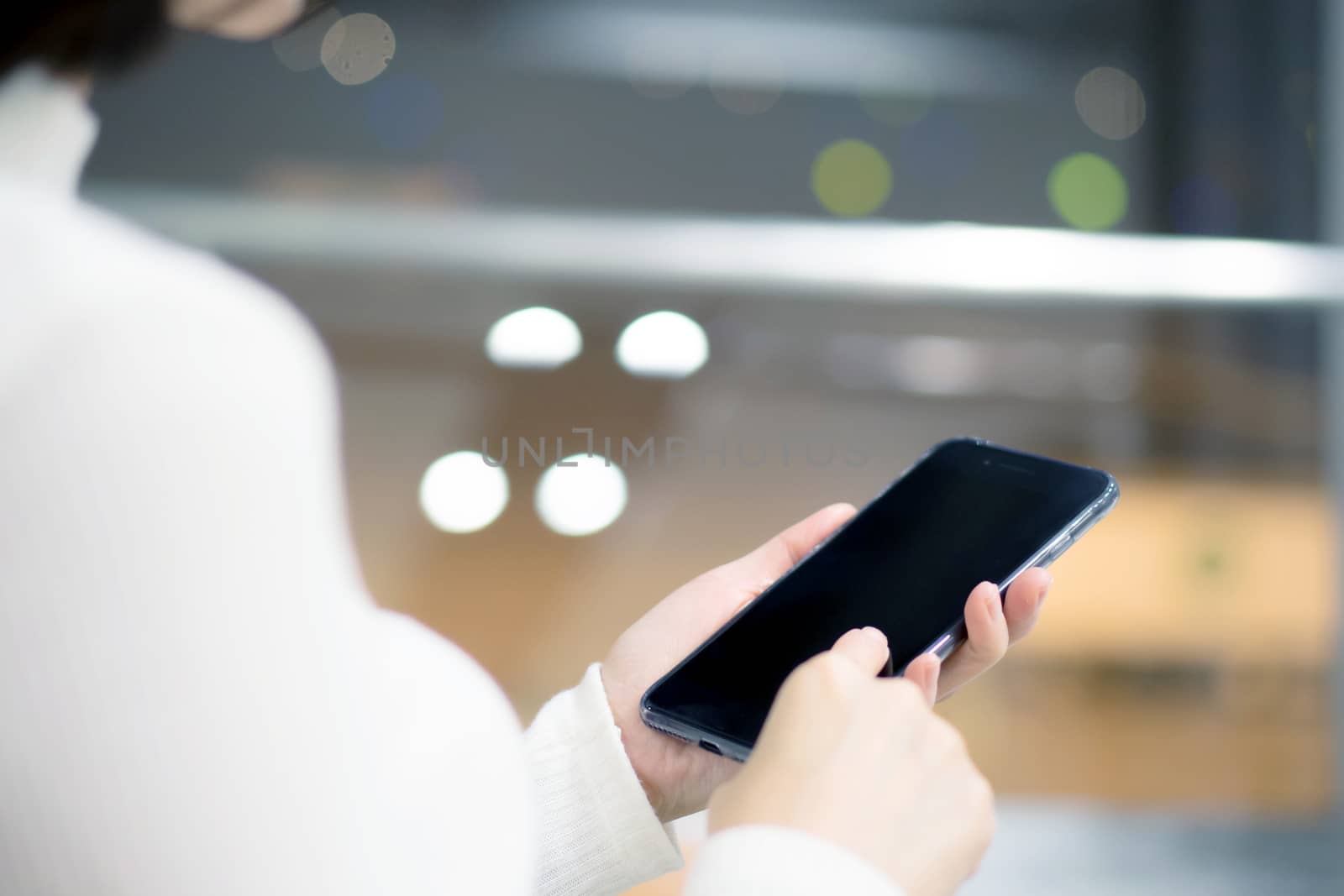 Woman Using a Smart Phone