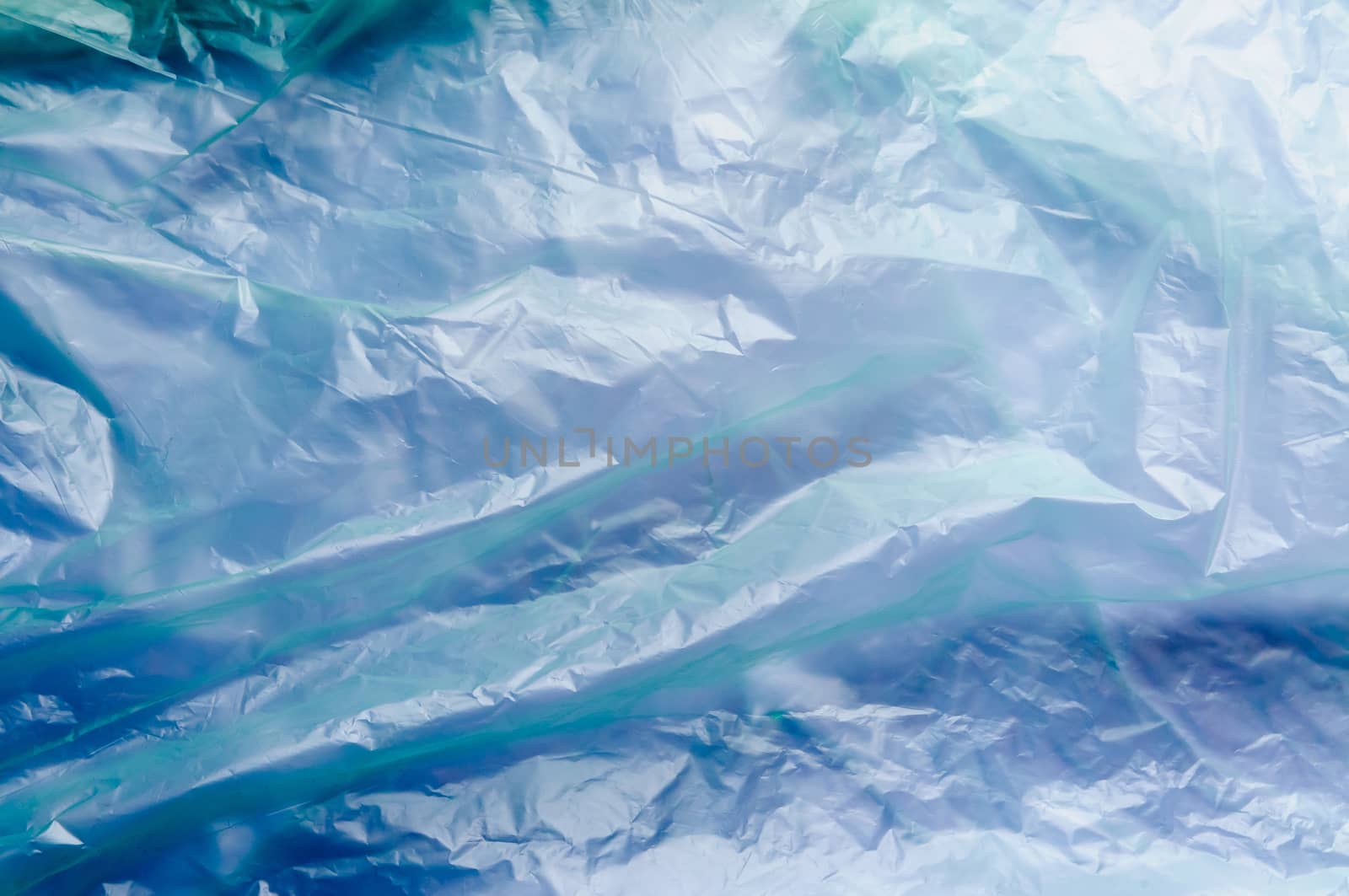 Green and blue cellophane texture