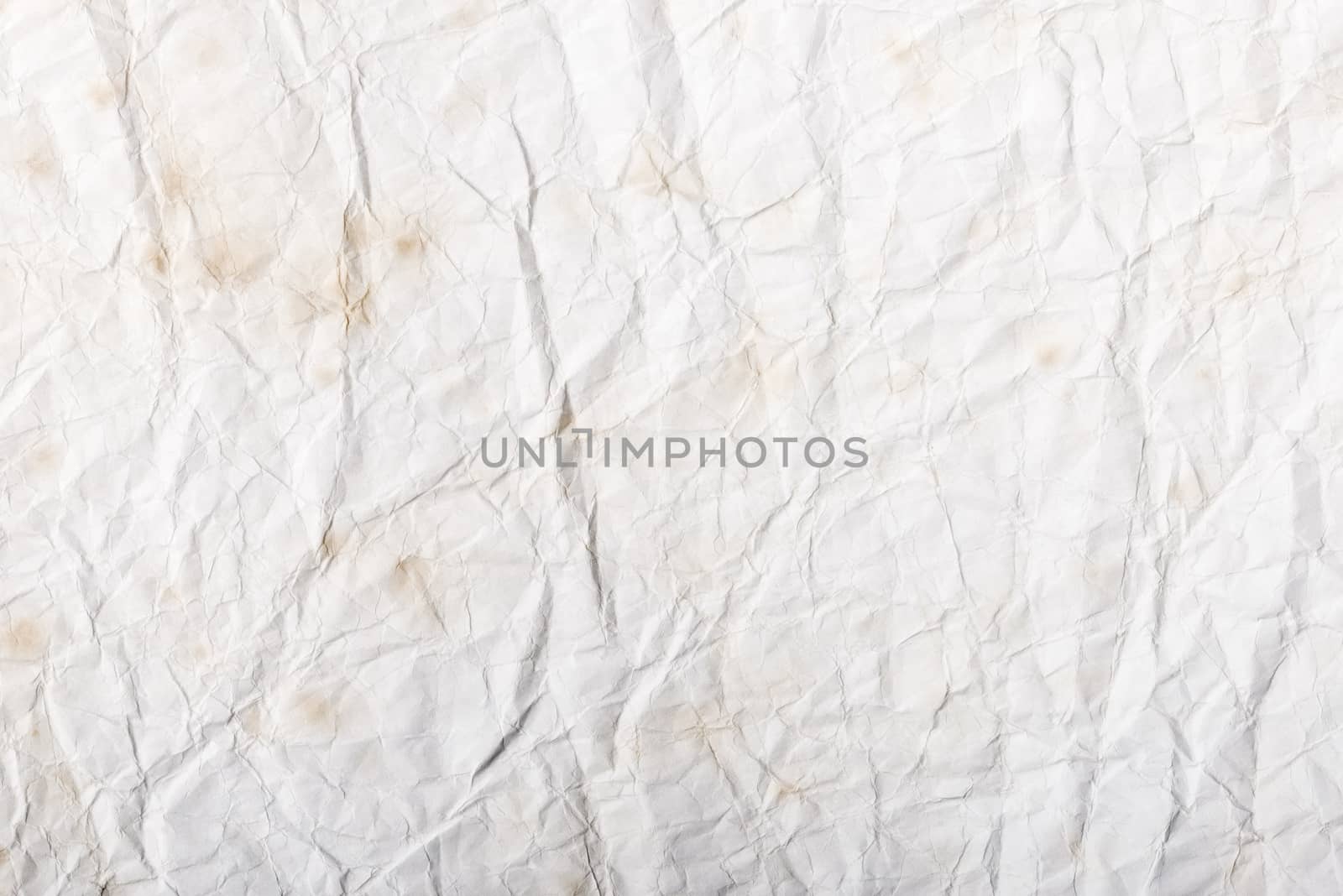 A crumpled white paper texture for background use