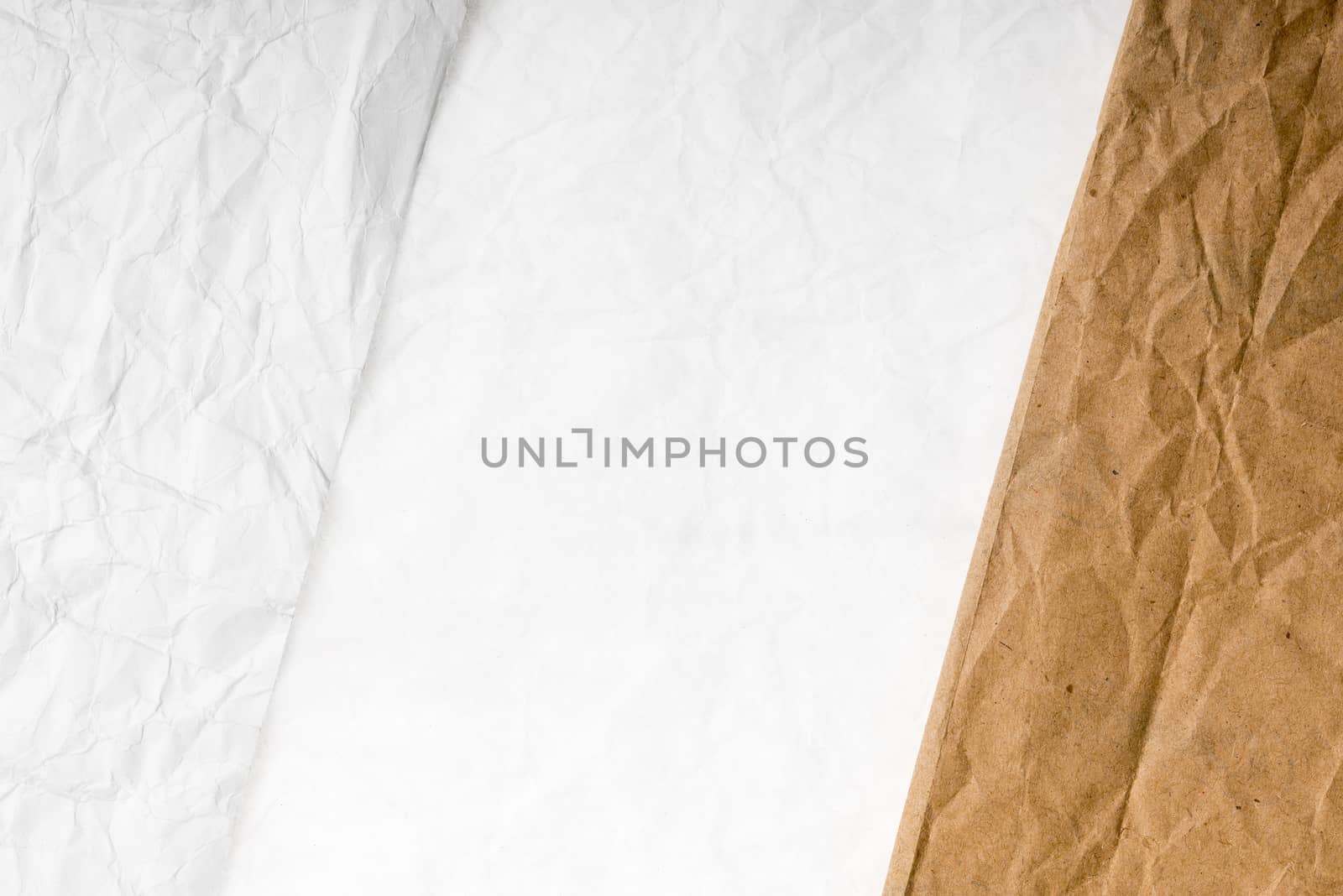 Three crumpled papers texture for background use