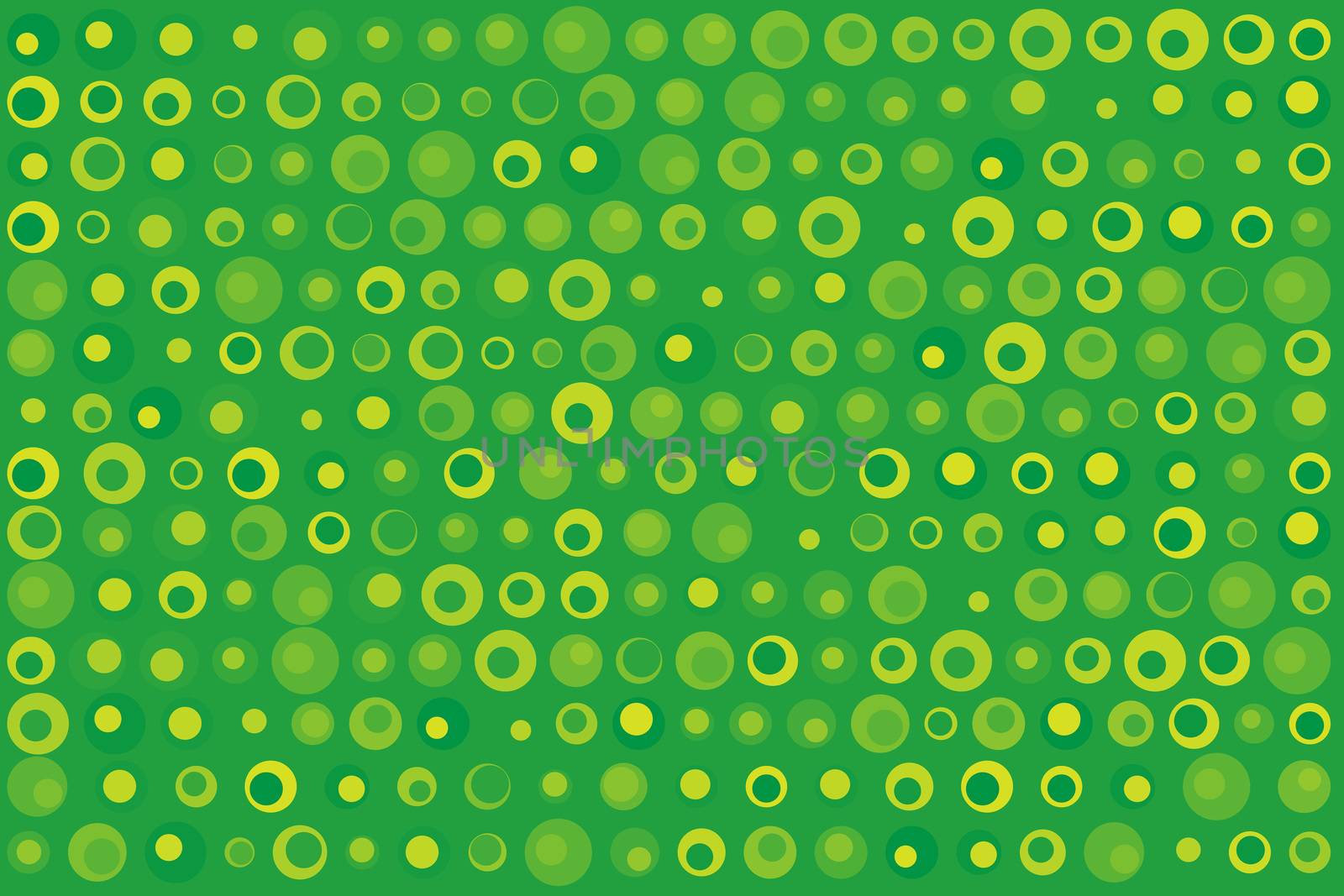 Texture background made of  green and yellow dots, or circles