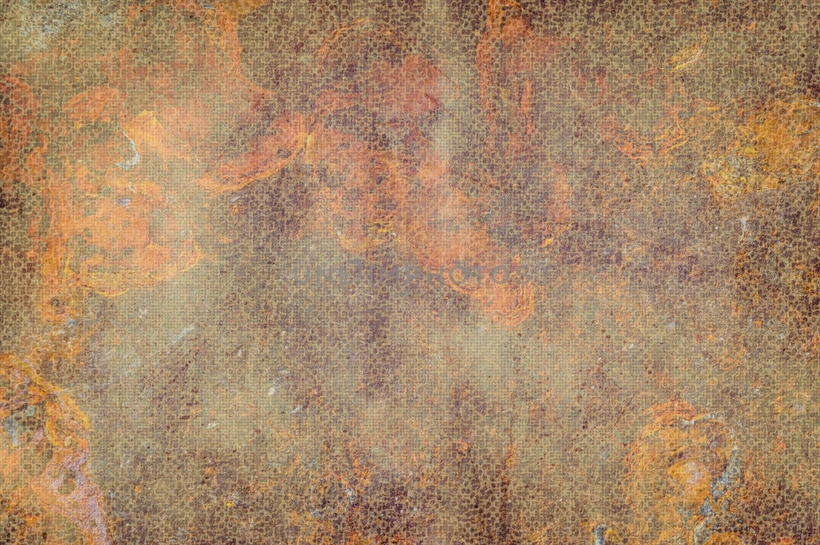 Abstract background with a red and orange texture of rust metal