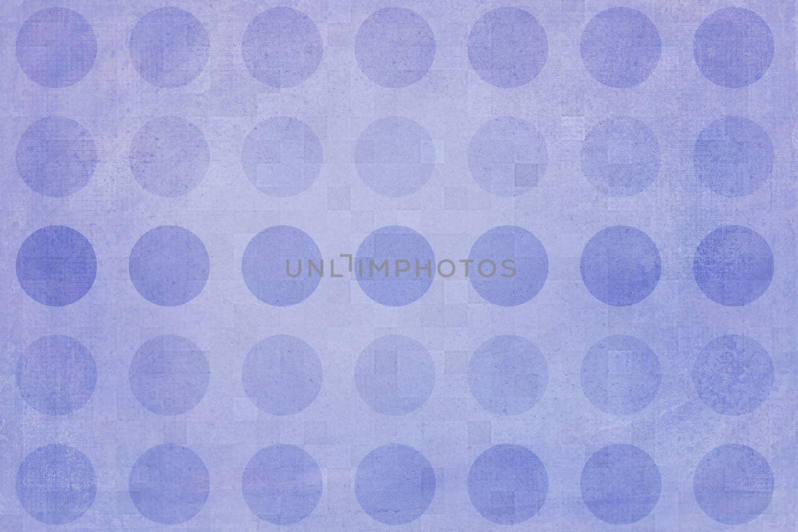 Texture background made of  blue dots, or circles, and squares