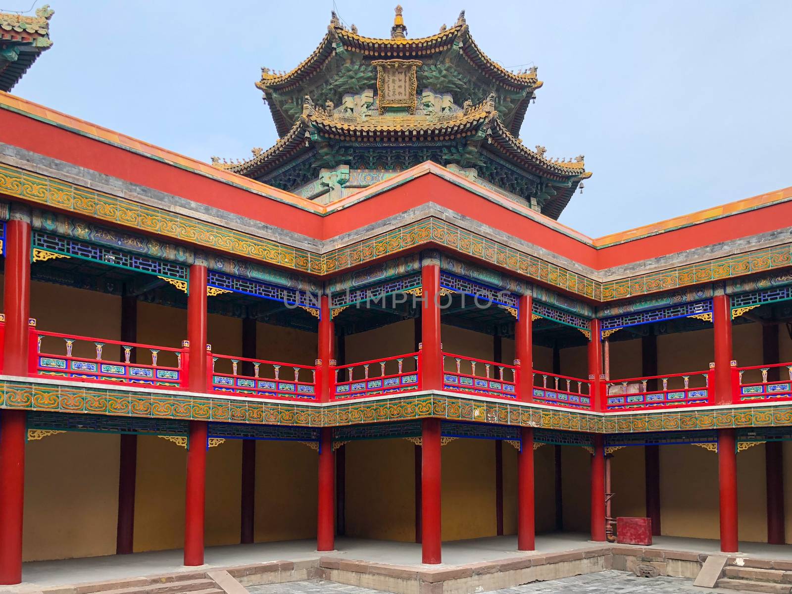 The Putuo Zongcheng Buddhist Temple, one of the Eight Outer Temples of Chengde, China by Bonandbon