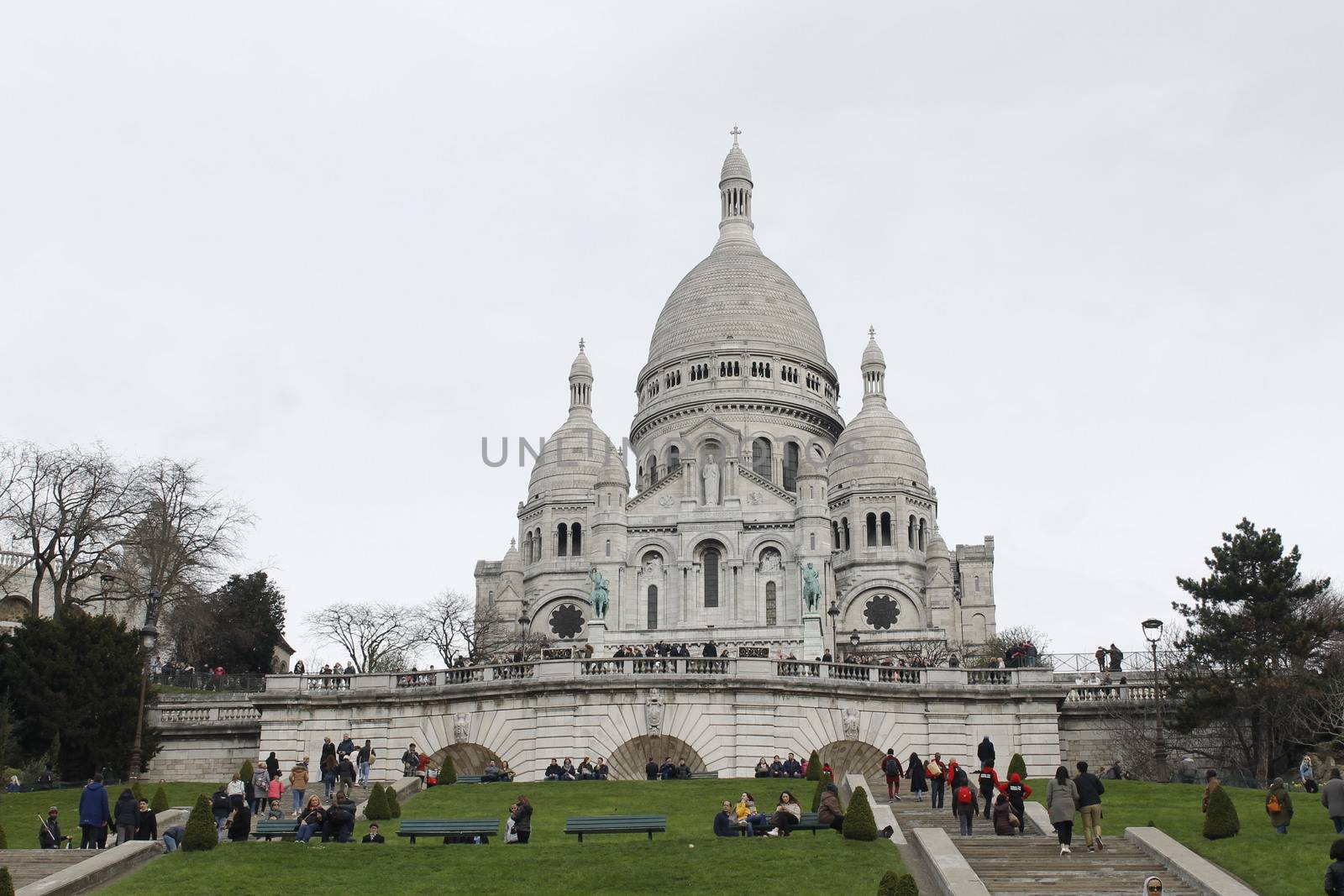 Basilica of the Sacre Coeur, dedicated to the Sacred Heart of Jesus in Paris