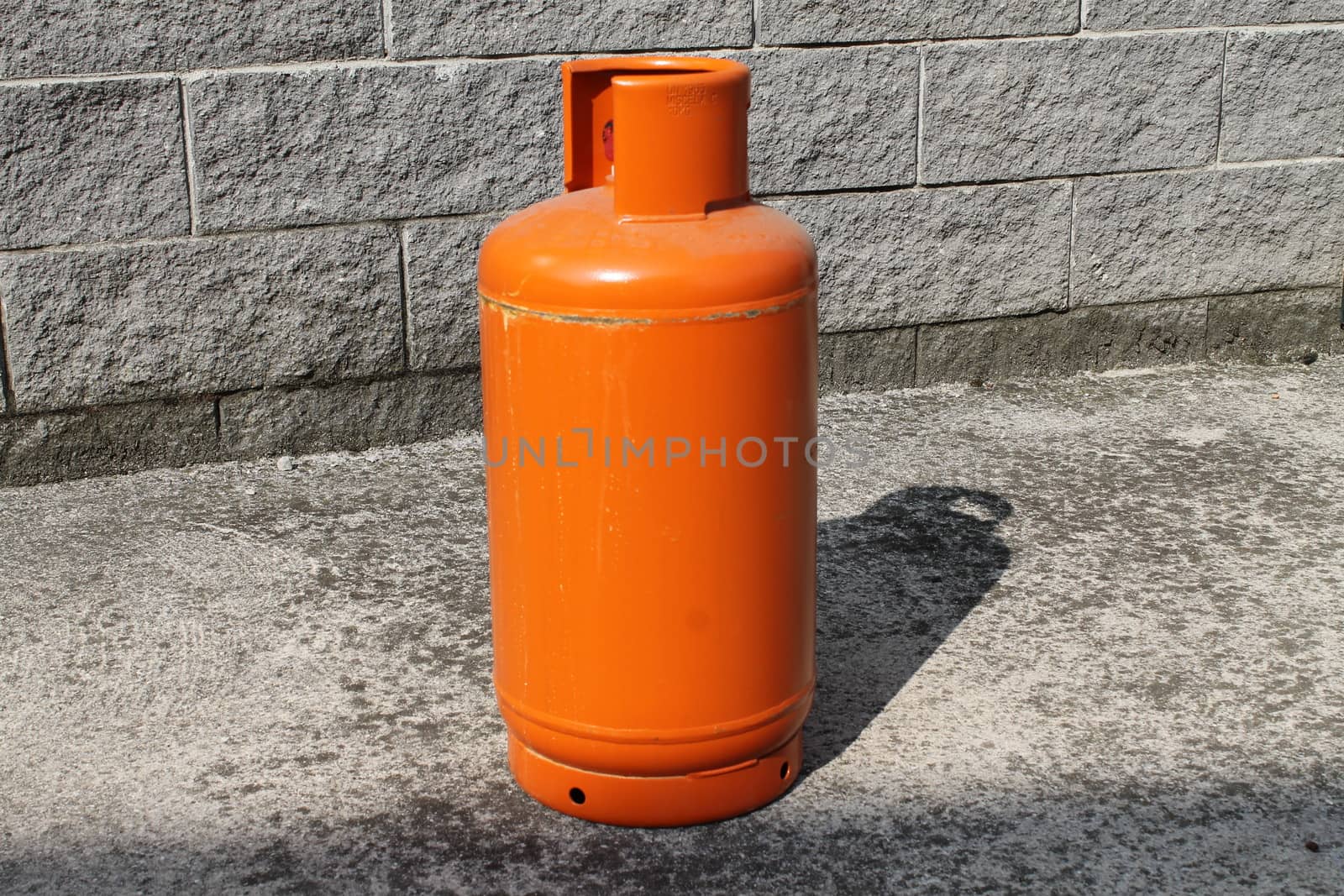 orange propane bins