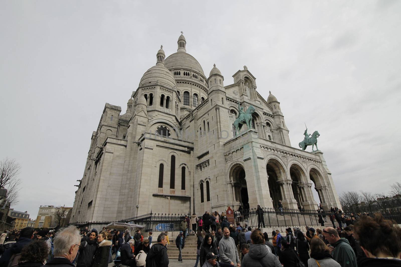 Basilica of the Sacre Coeur, dedicated to the Sacred Heart of Jesus in Paris