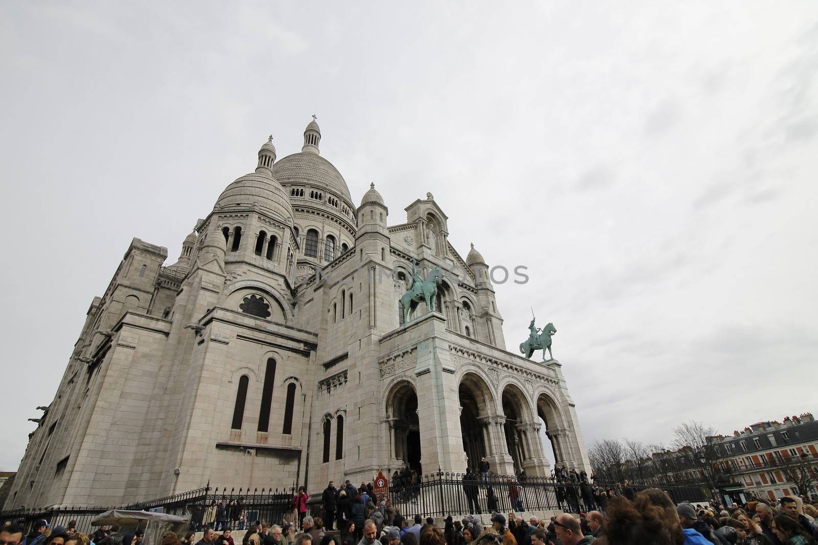 Basilica of the Sacre Coeur, dedicated to the Sacred Heart of Jesus in Paris