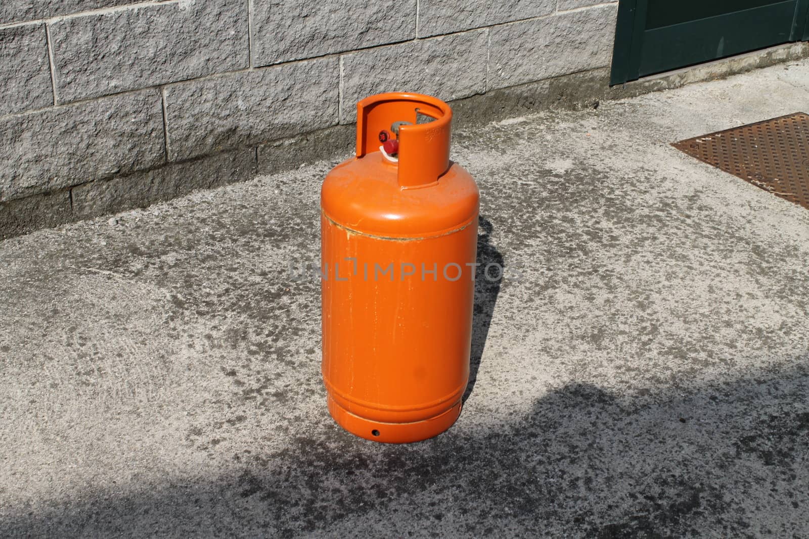 orange propane bins