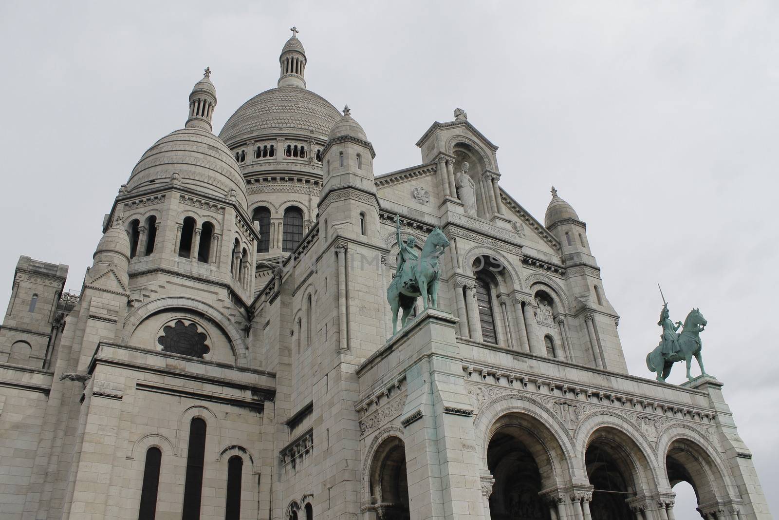 Basilica of the Sacre Coeur, dedicated to the Sacred Heart of Jesus in Paris, France.