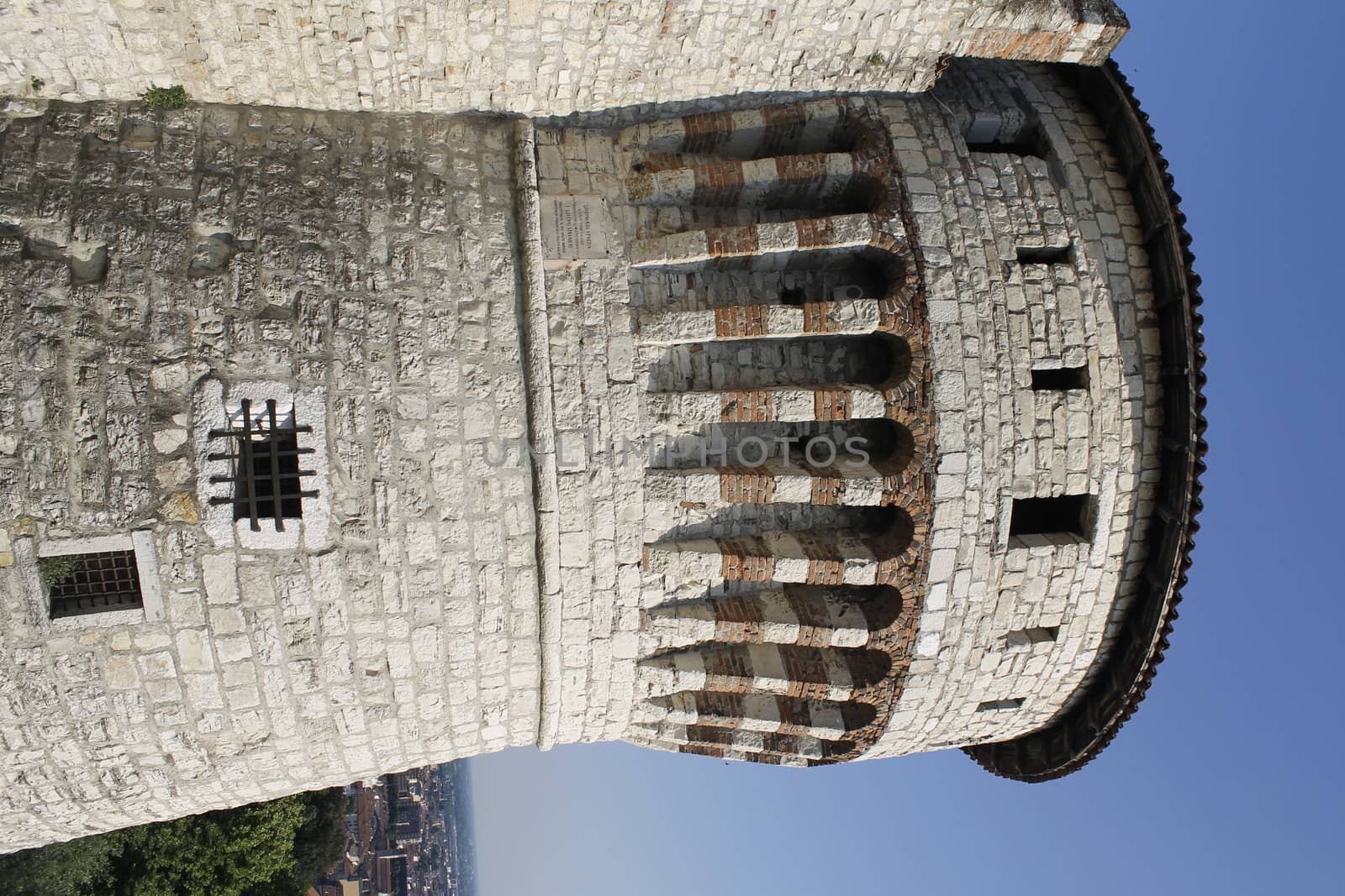 ancient castle in Brescia, a city in northern Italy