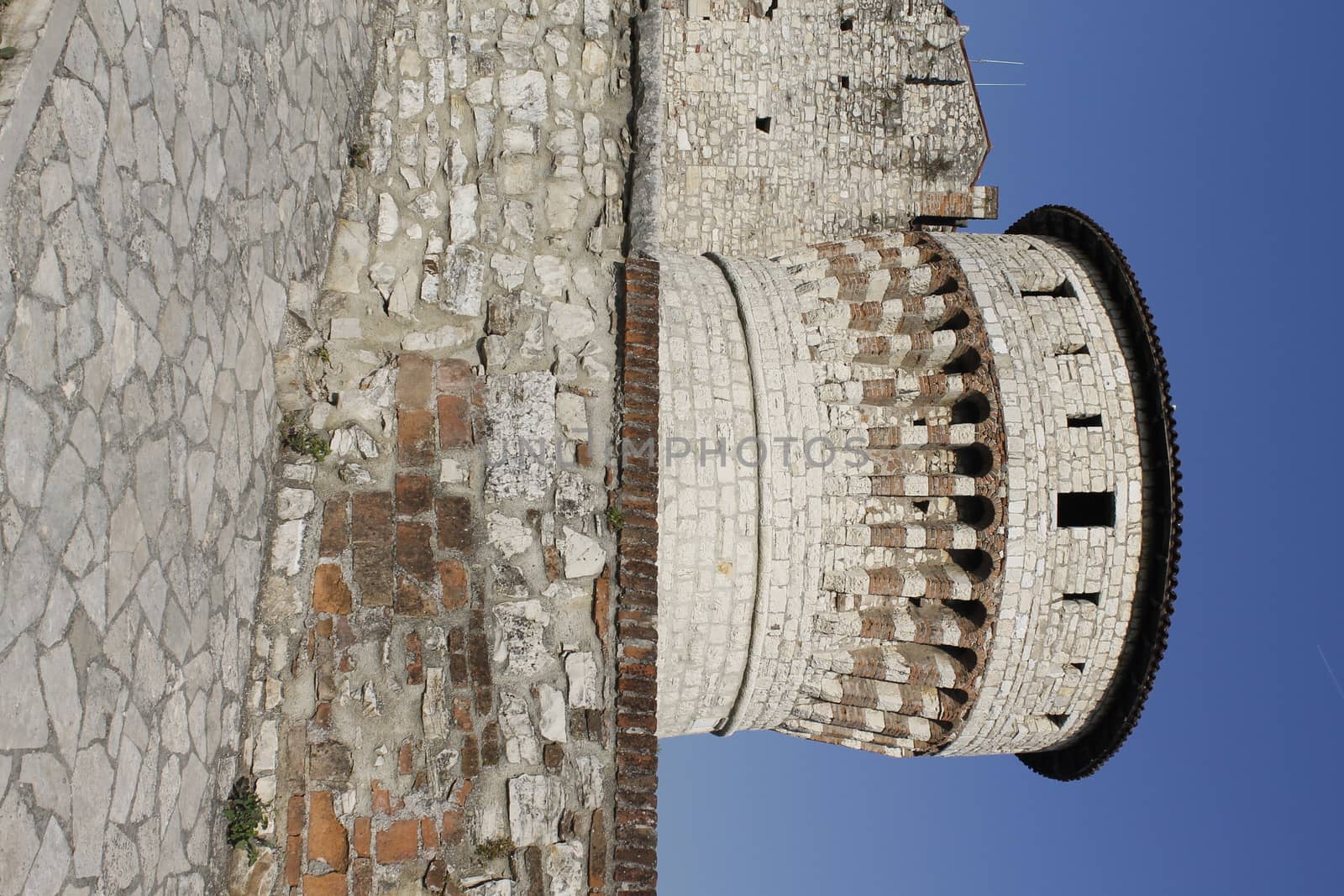 ancient castle in Brescia, a city in northern Italy