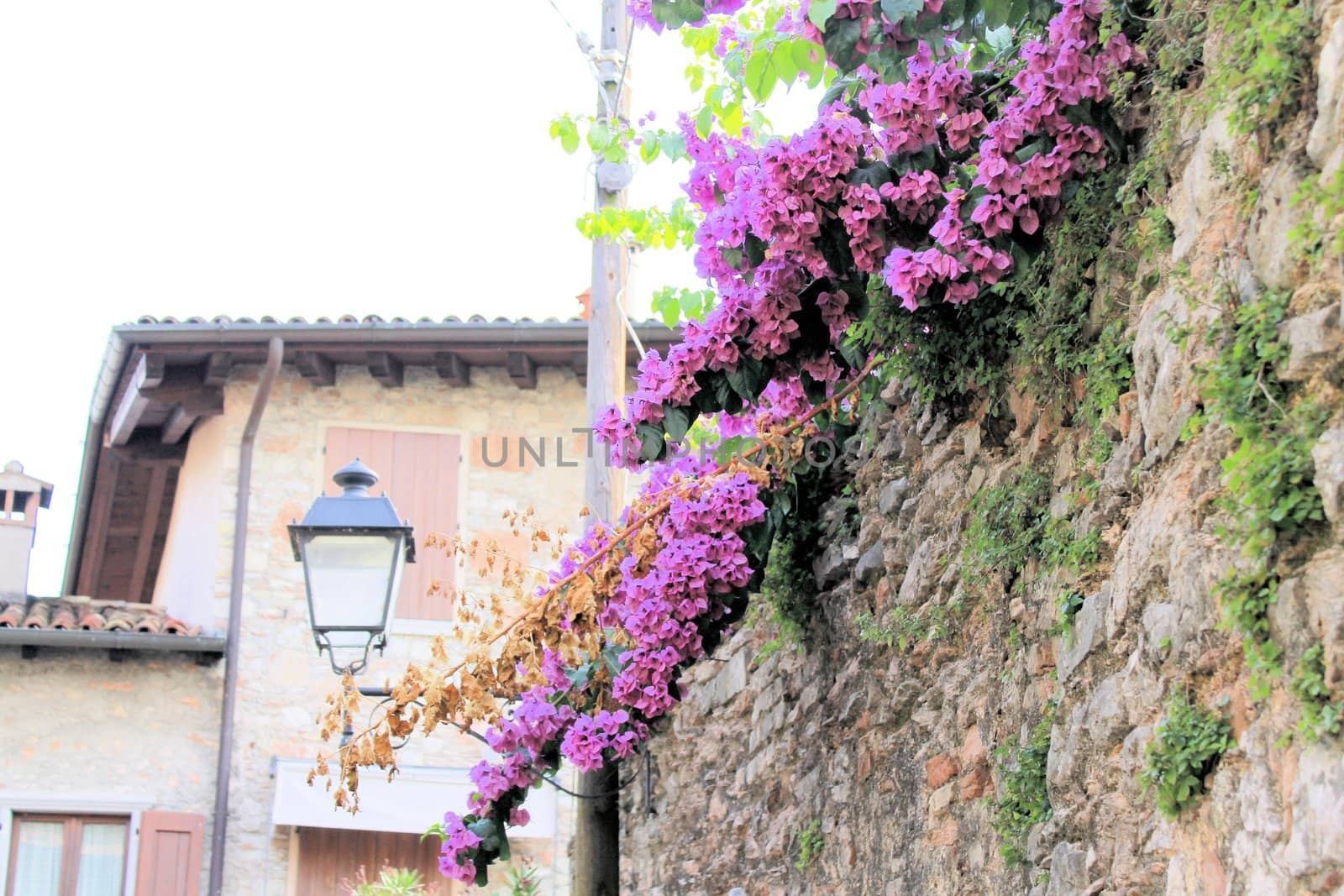 Cecina, small medieval village on Garda lake in northern Italy