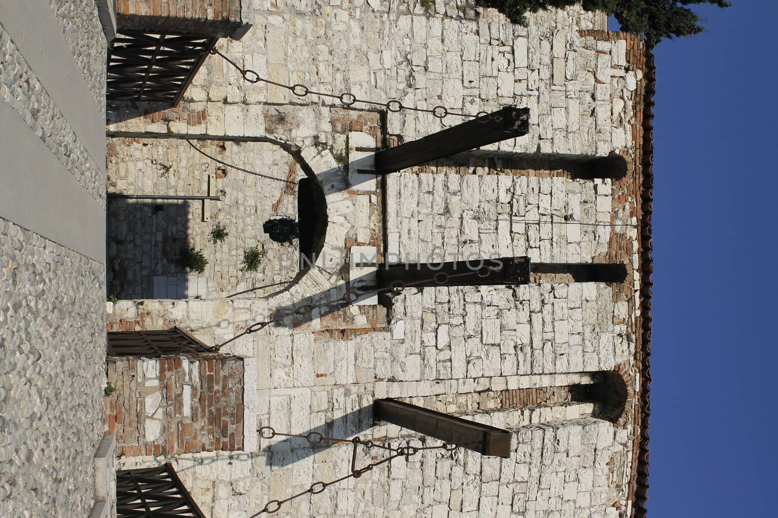 ancient castle in Brescia, a city in northern Italy