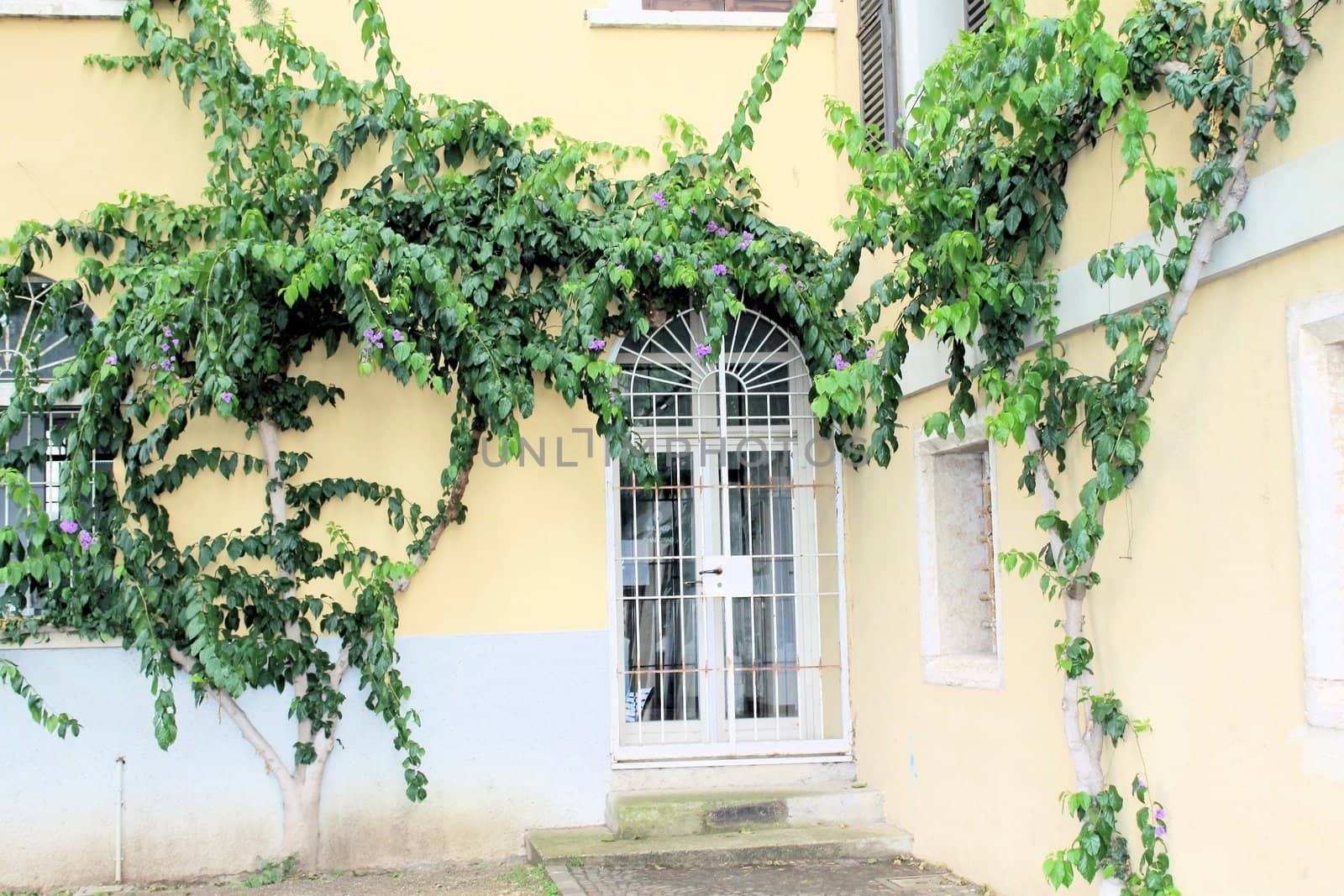 architecture in Gargnano, a small village on Garda lake in northern Italy