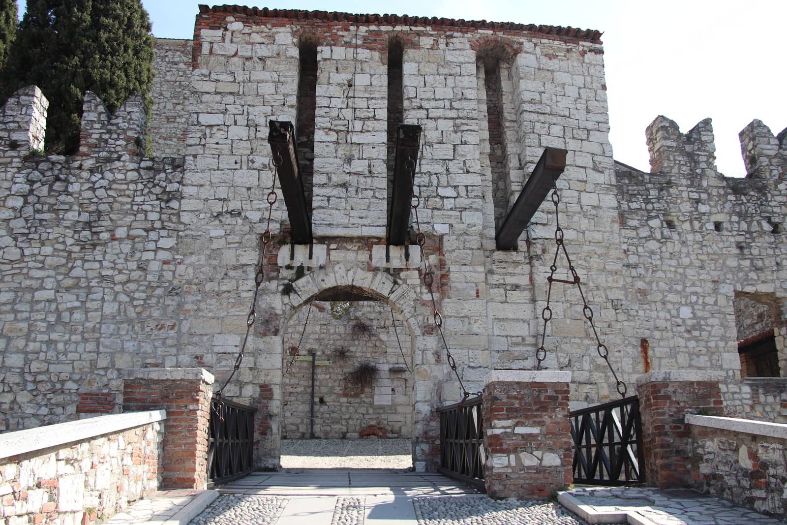 ancient castle in Brescia, a city in northern Italy