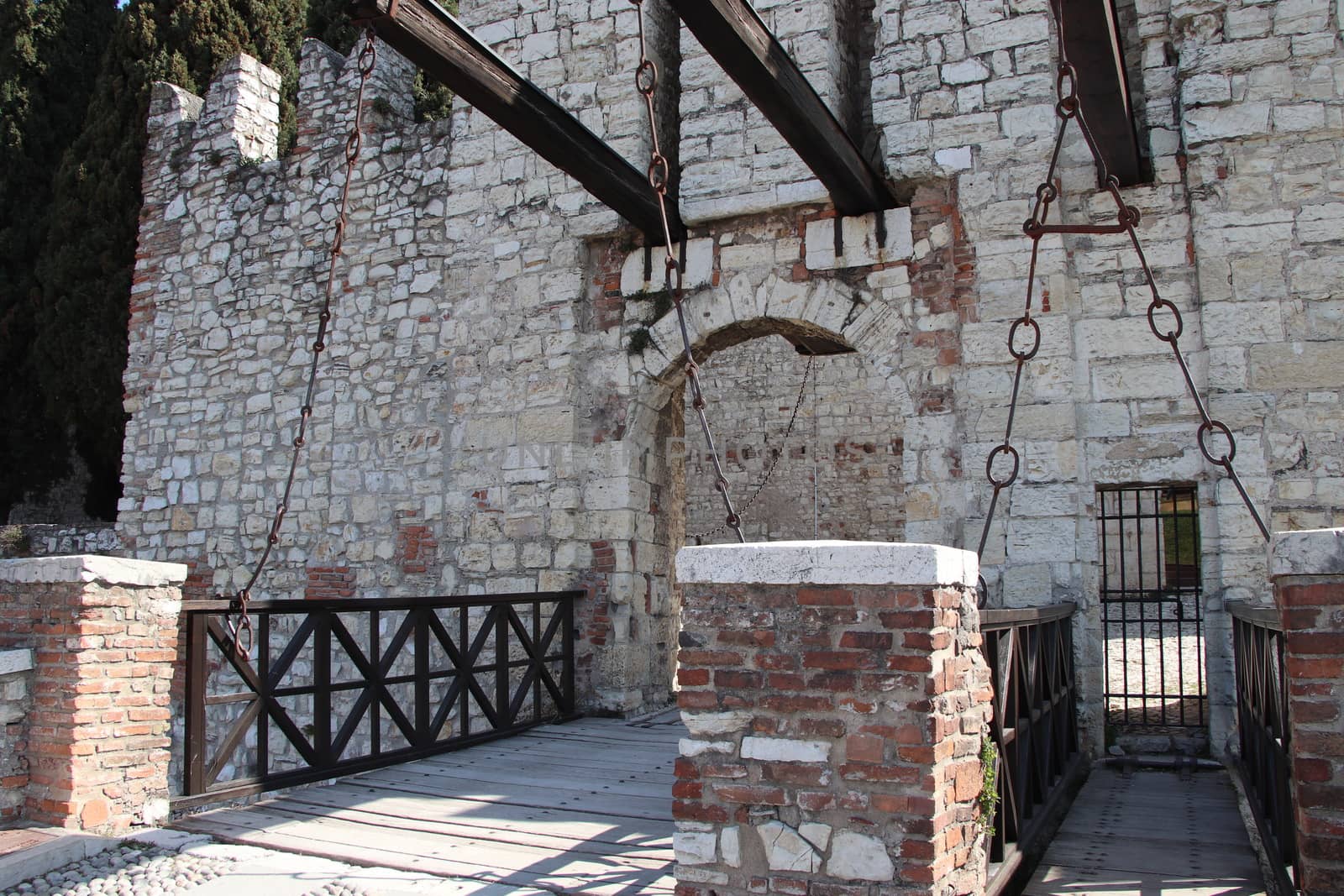 ancient castle in Brescia, a city in northern Italy