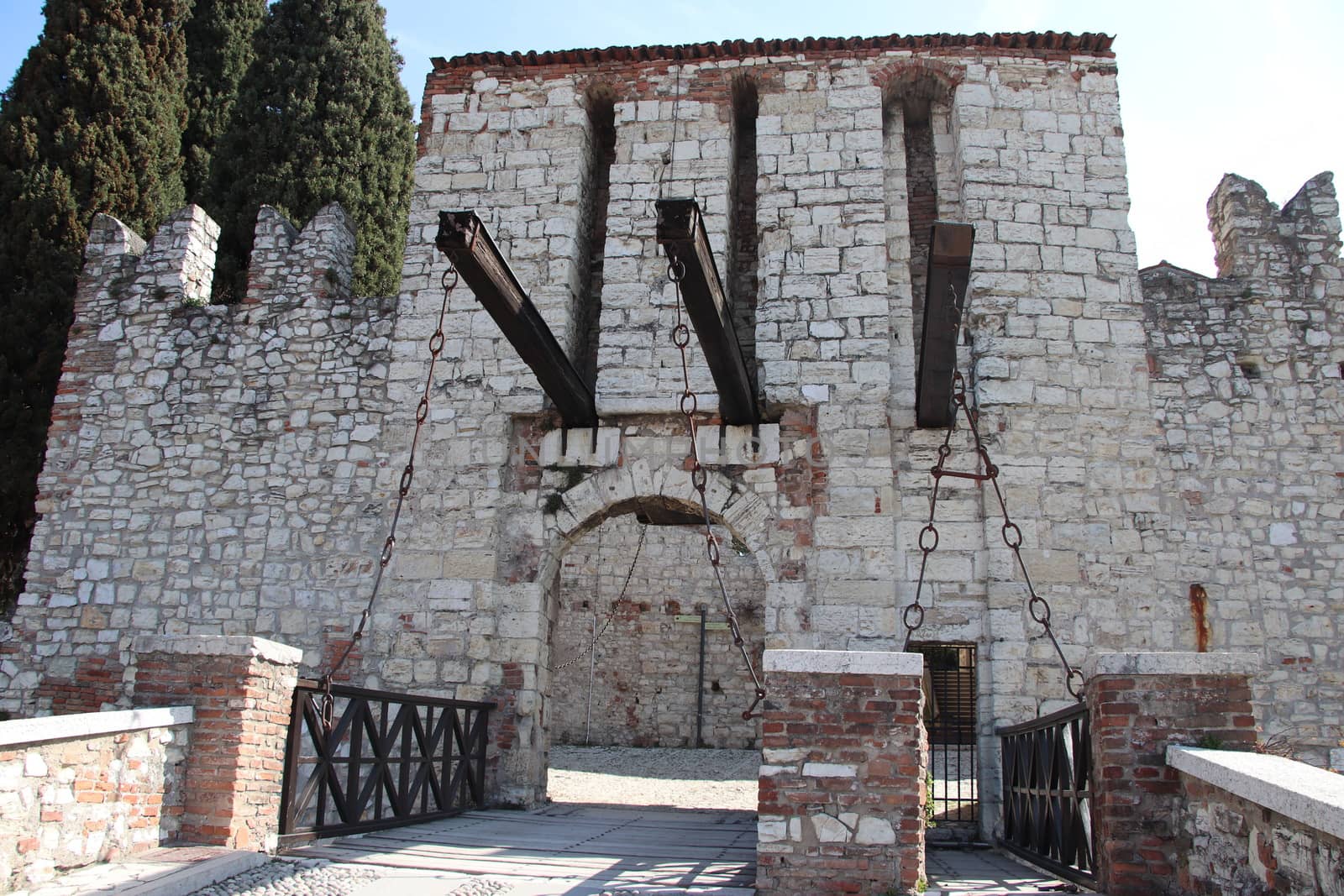 ancient castle in Brescia, a city in northern Italy