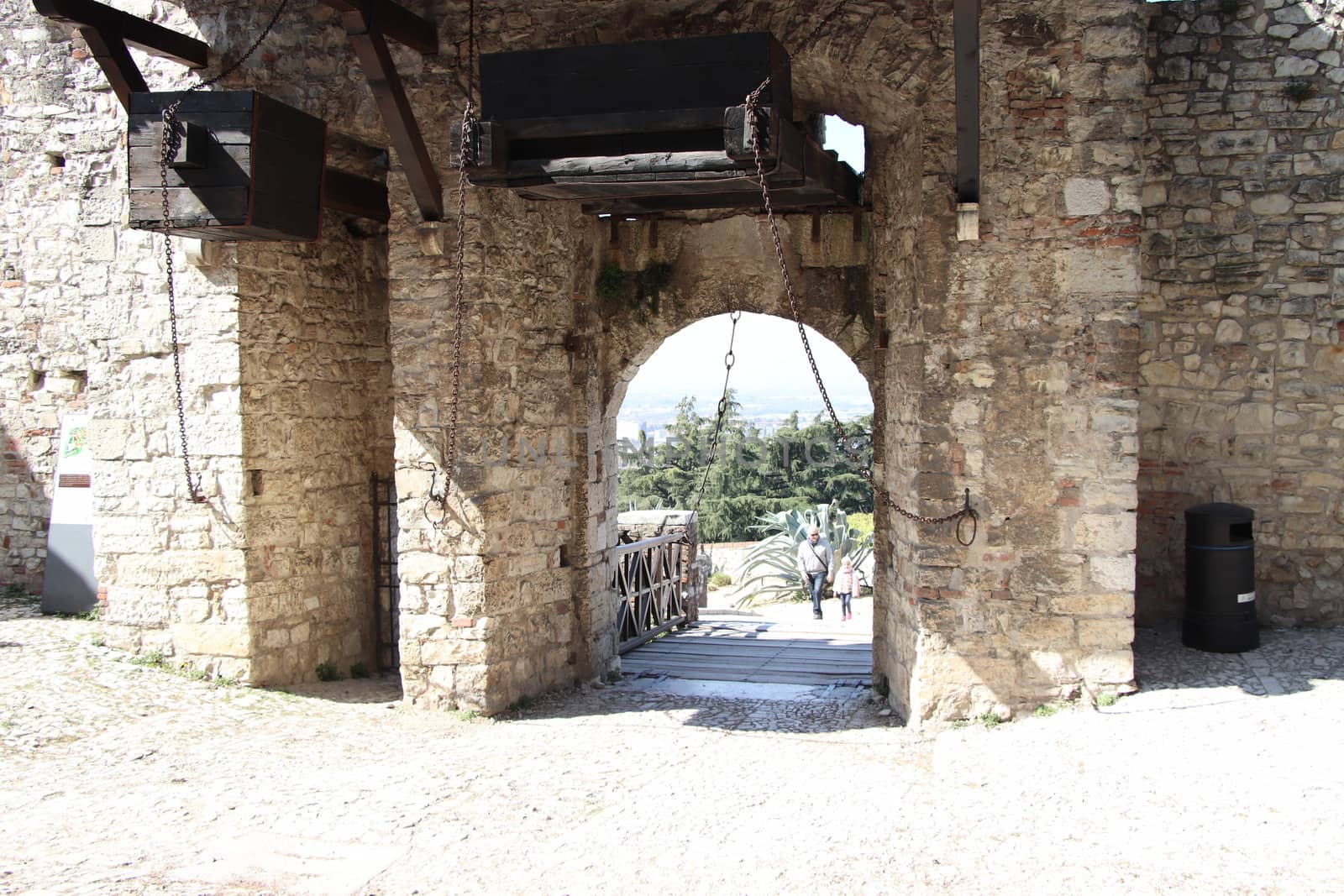 ancient castle in Brescia, a city in northern Italy