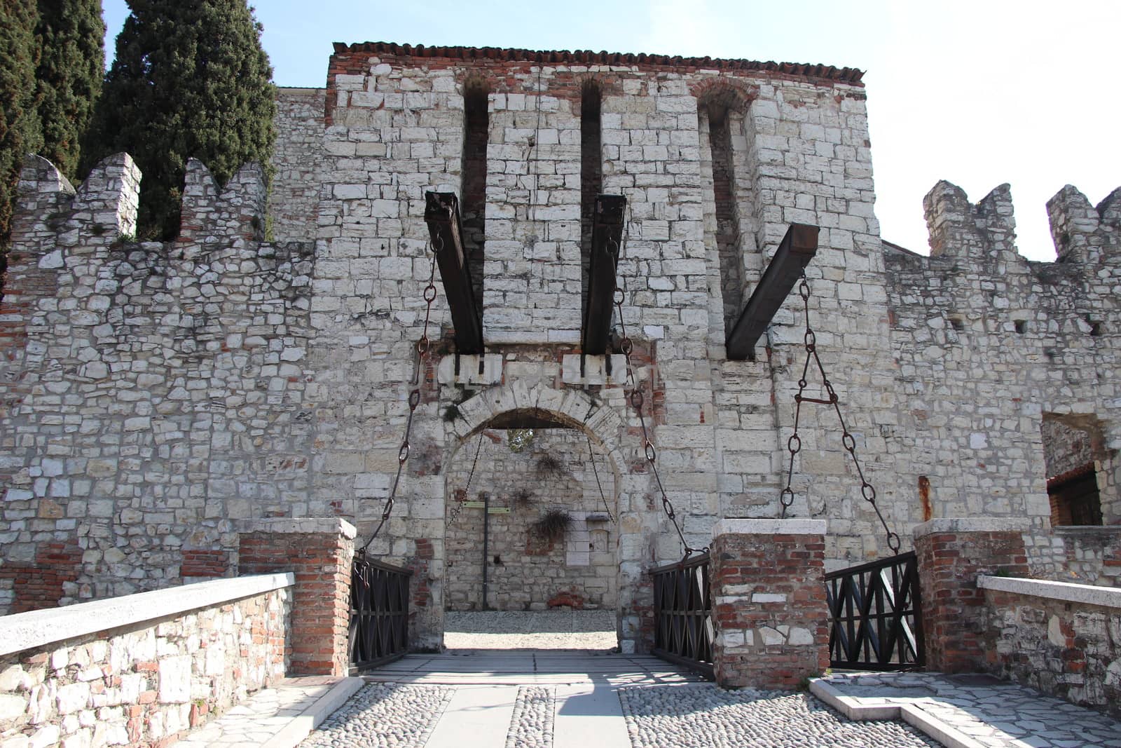 ancient castle in Brescia, a city in northern Italy