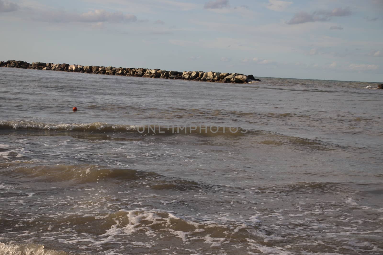 landscape of the Adriatic sea in Italy