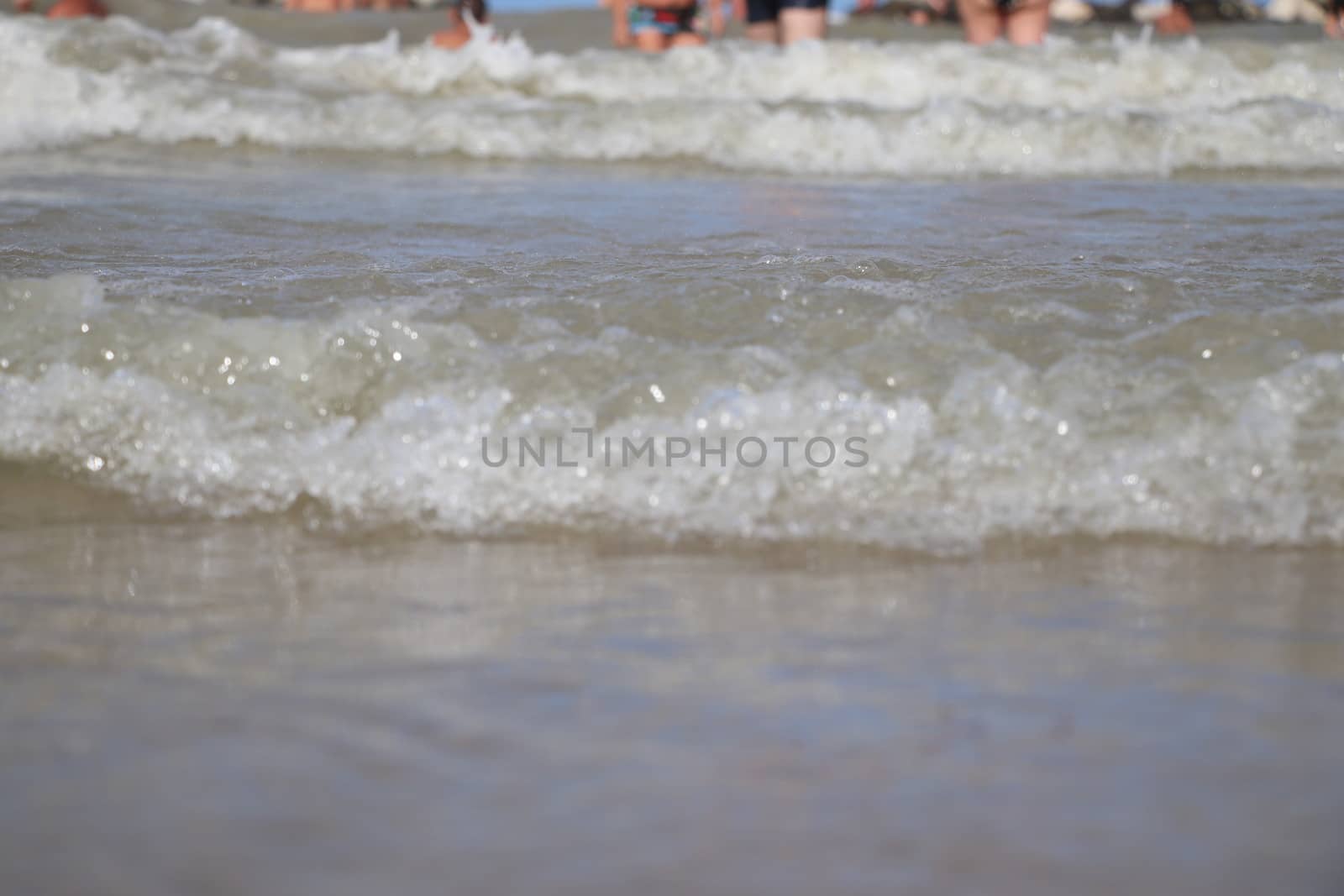 waves of the Adriatic Sea in Italy