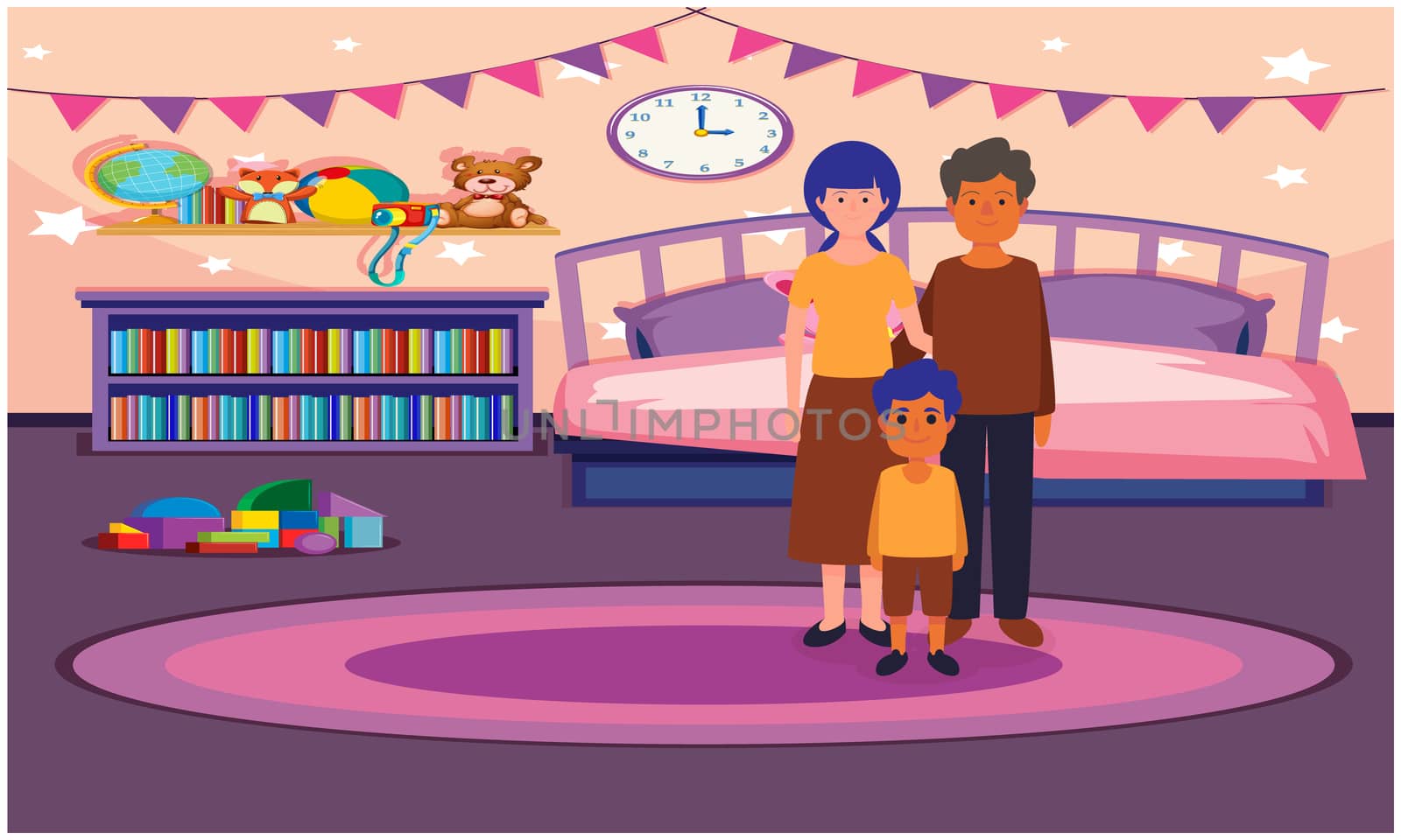 couple playing with their son at home by aanavcreationsplus
