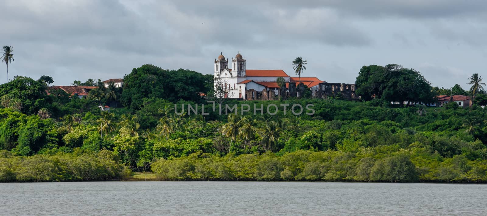 Traditional portuguese colonial architecture in Alcantara on Brazil