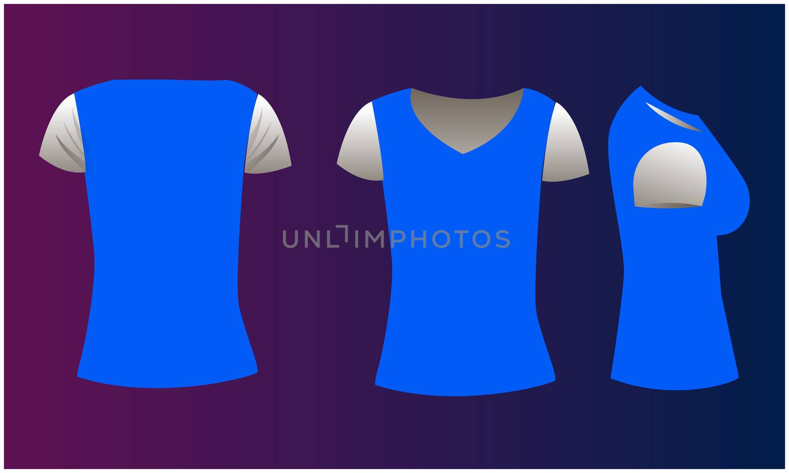 mock up illustration of a female sports wear on abstract background