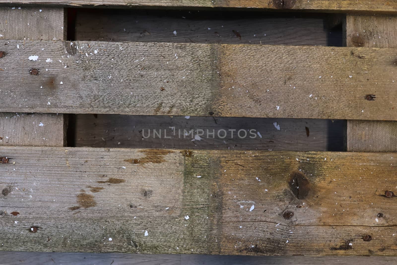 Very old wooden crates with some cracks in a close up view by MP_foto71