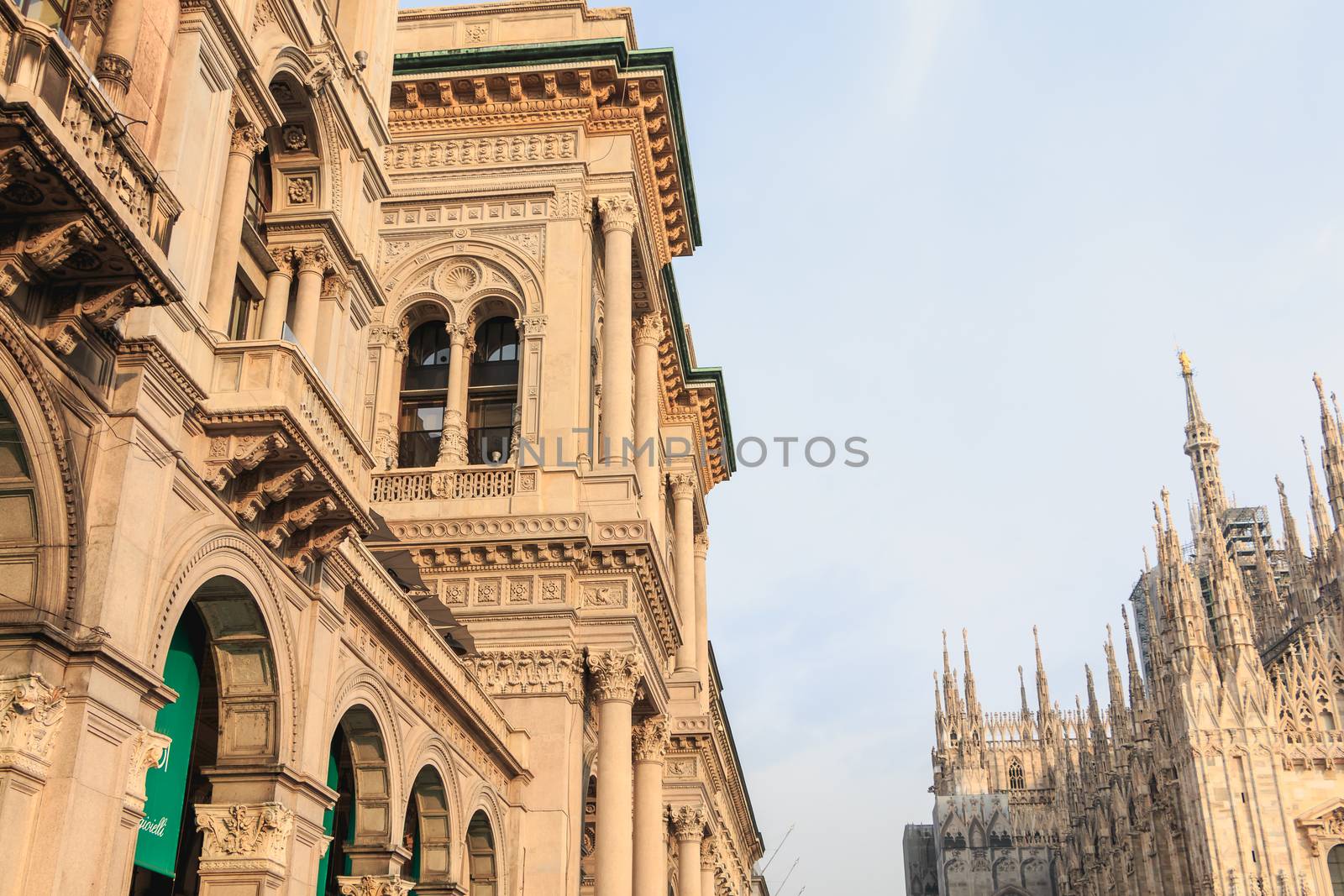 Architectural detail of the Galleria Vittorio Emanuele II  by AtlanticEUROSTOXX