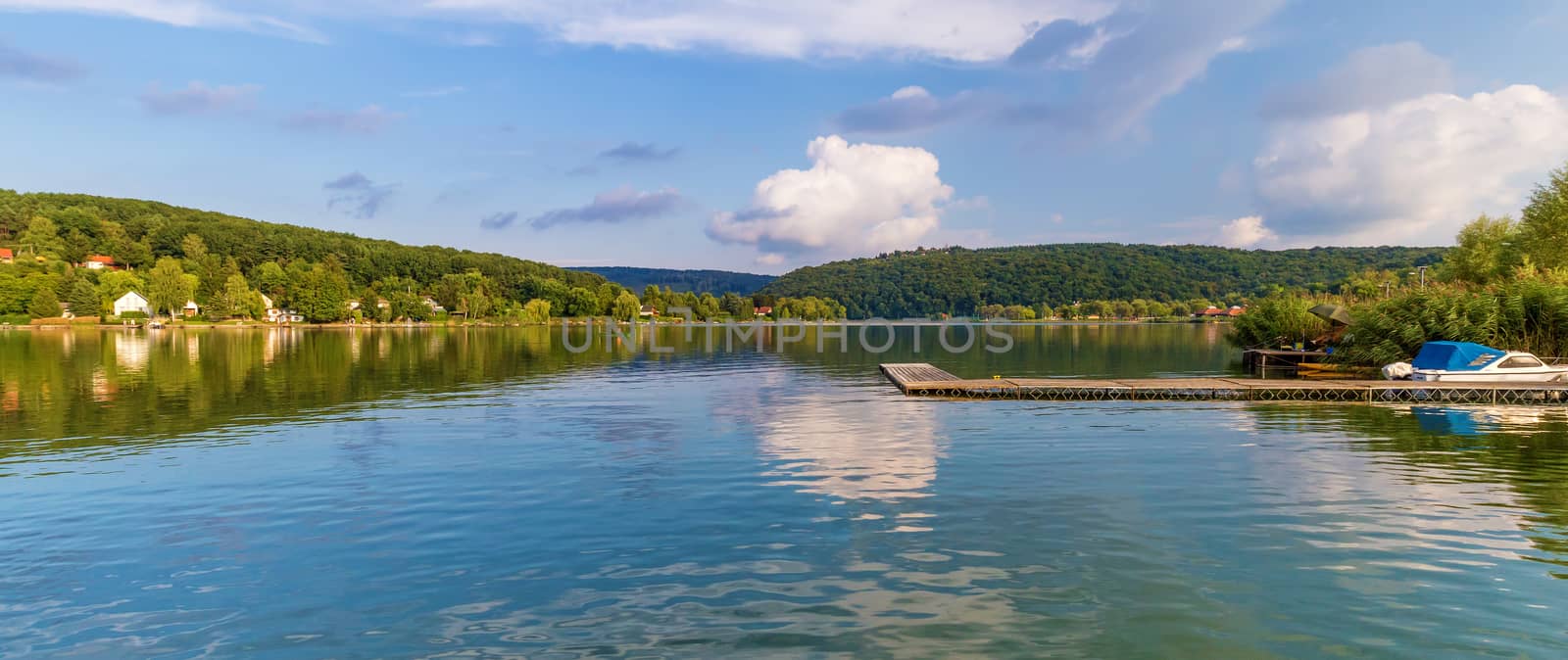 Panorama of Orfu lake in south Hungary by Digoarpi