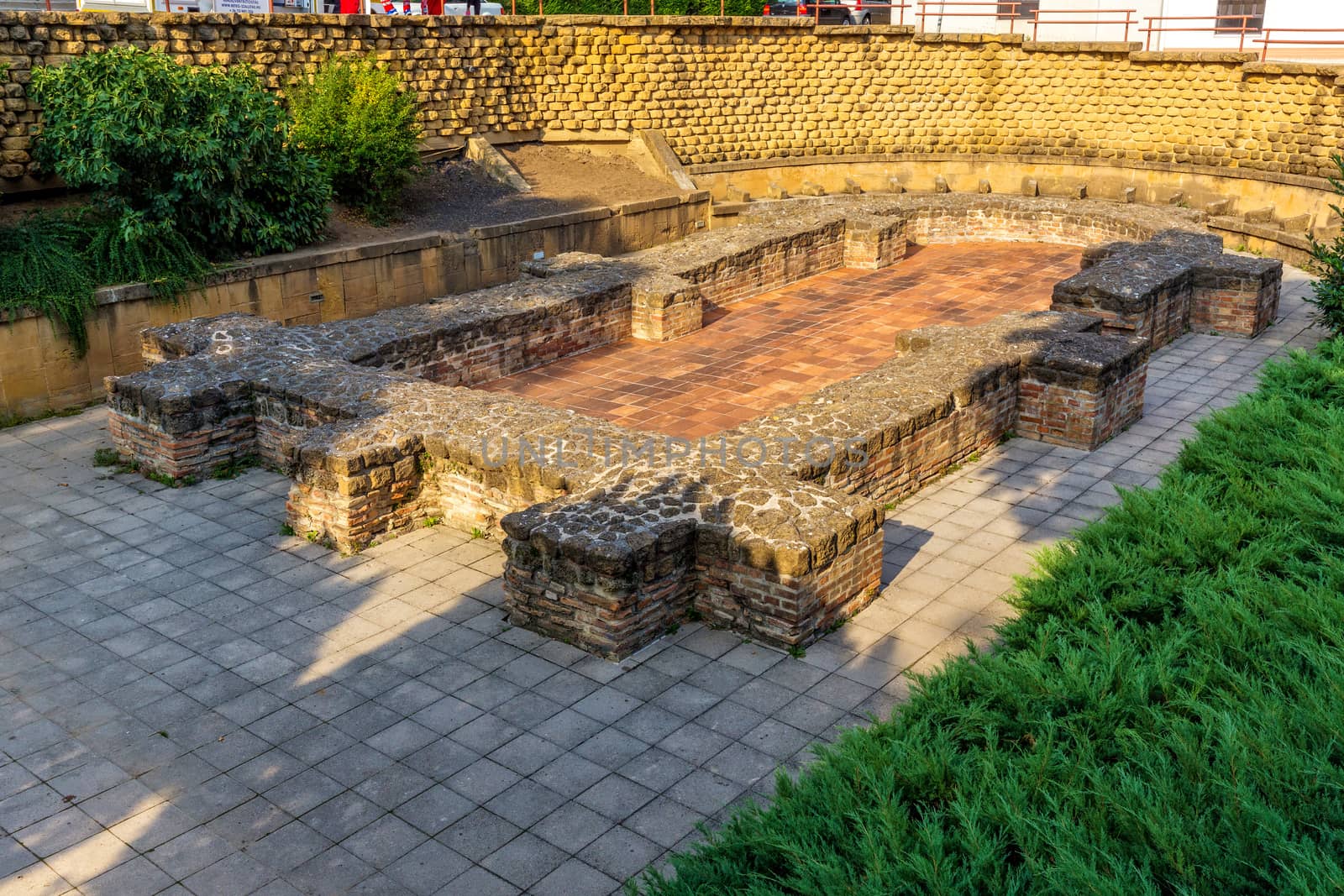  City Pecs (Sopianae) - historical town centre, Early Christian Mausoleum, Saint Stephen's Square. Hungary, World Heritage Site by UNESCO