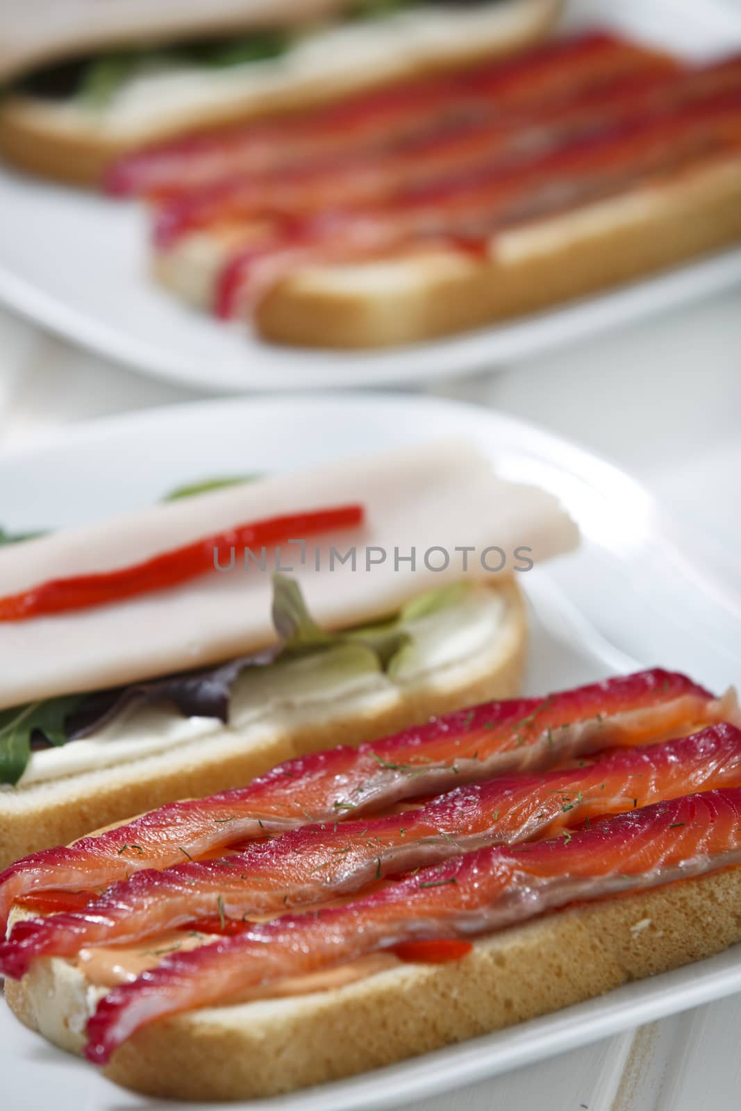 Sandwich with Gravlax by Nemida