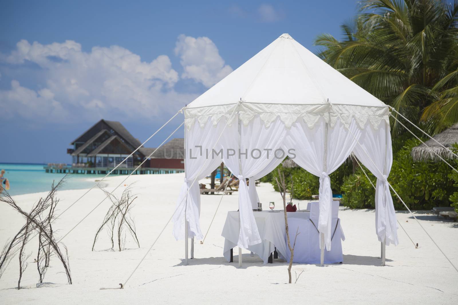 Dining Table for Honeymoon couples at Tropical Beach by Nemida