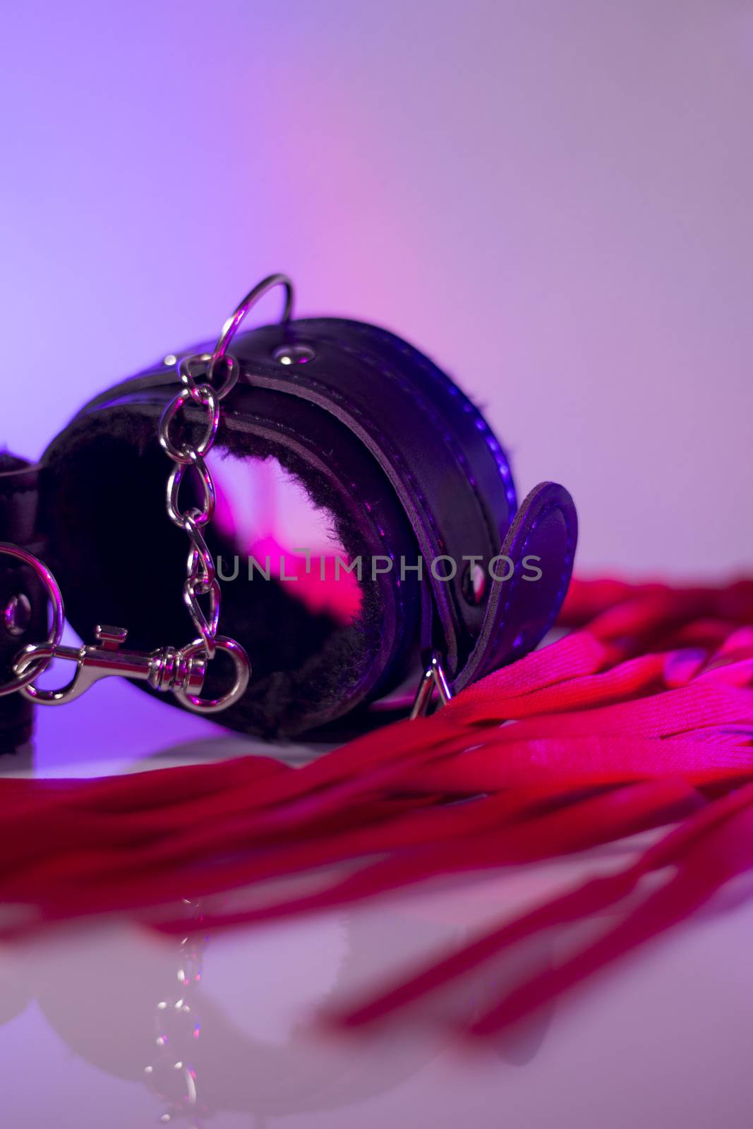 Leather cuffs for hands and legs for erotic games by GemaIbarra