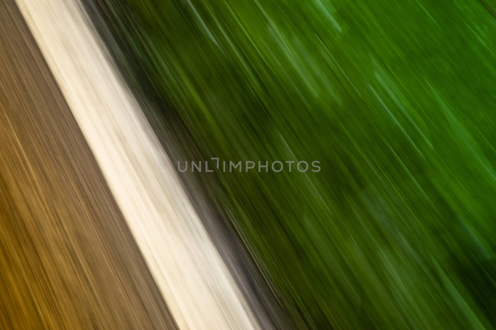 Long exposure of the road from a vehicle in movement.