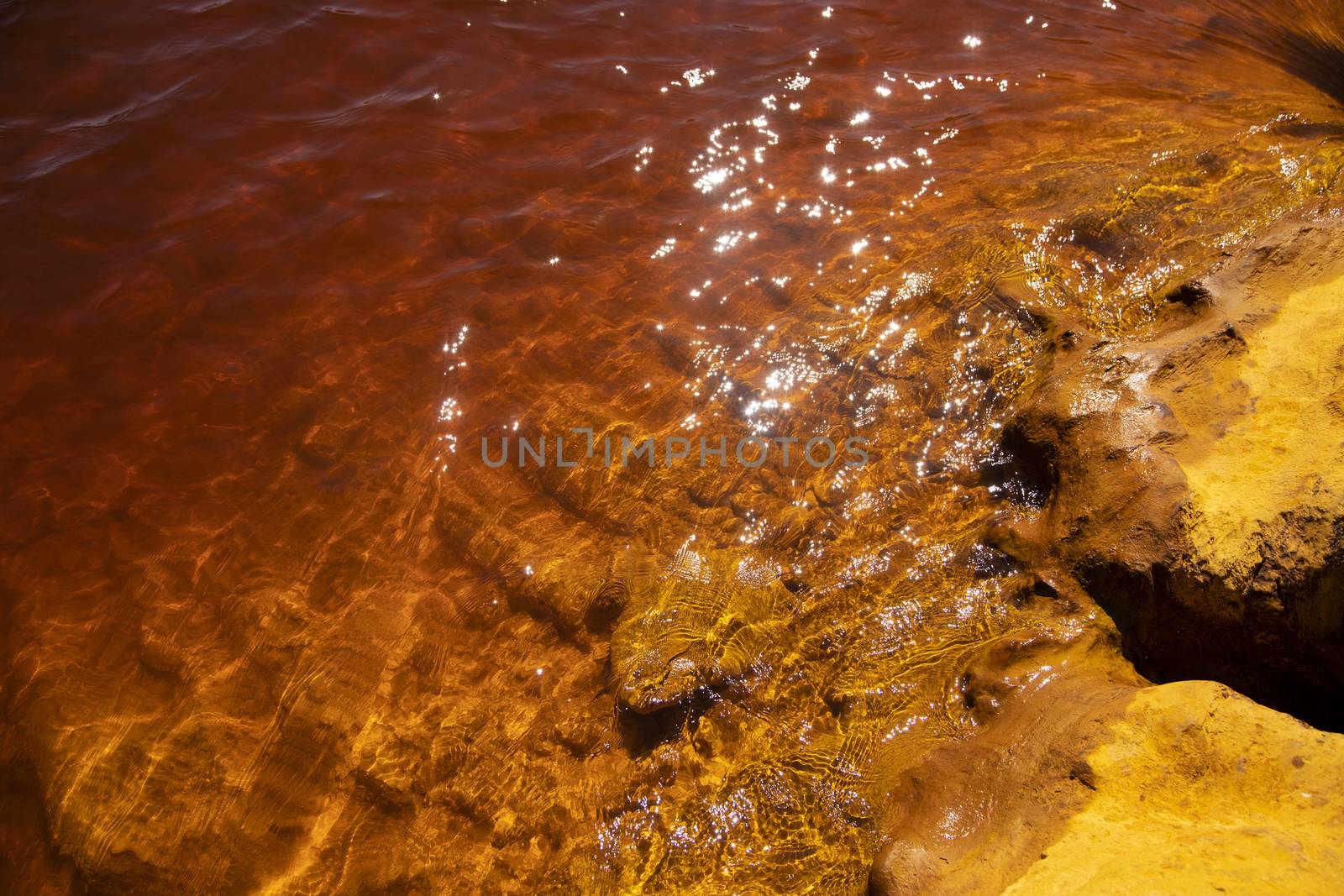 Beautiful landscape in Huelva, Rio Tinto