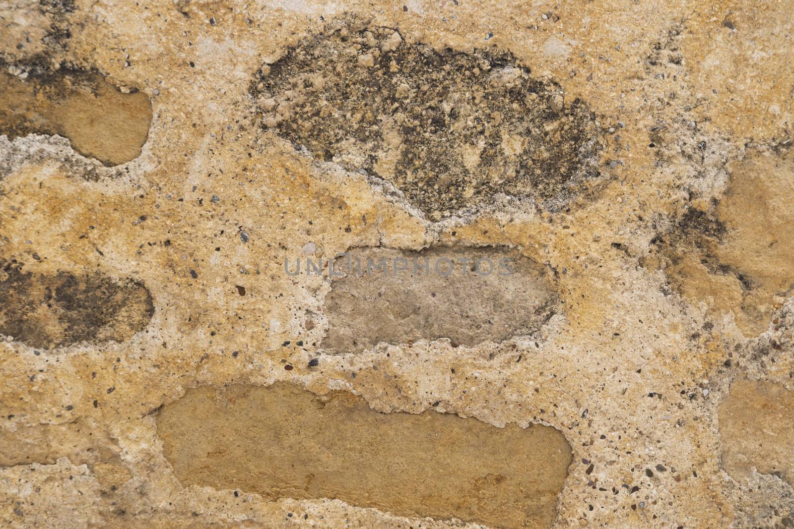 Background of floor with texture and stones.