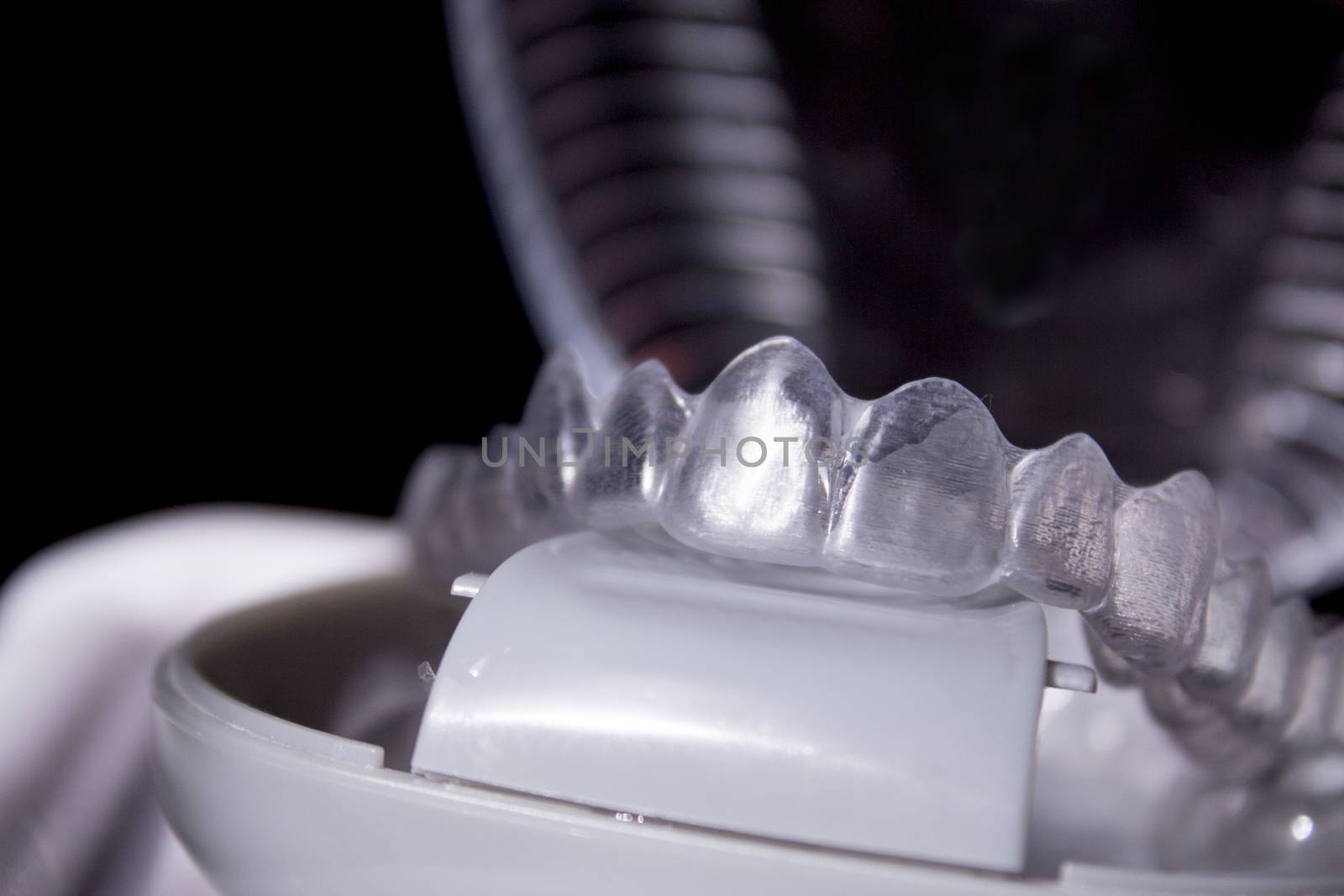 Part of an invisible dental corrector