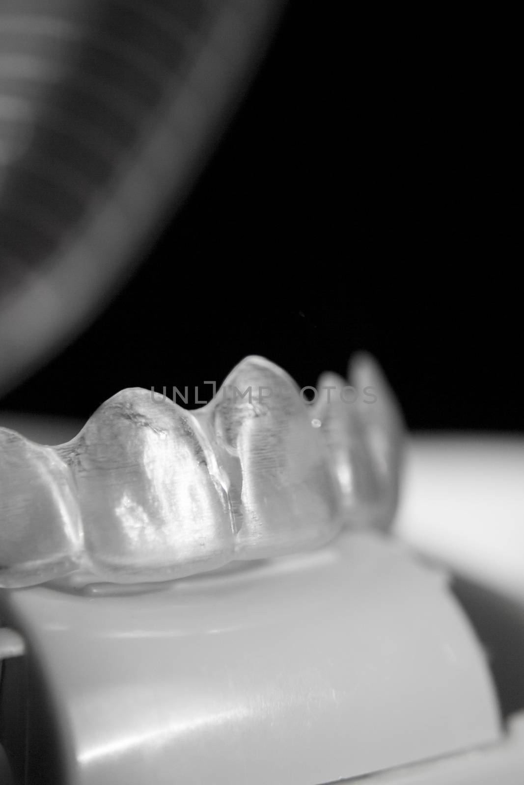 Closeup of invisible orthodontics by GemaIbarra
