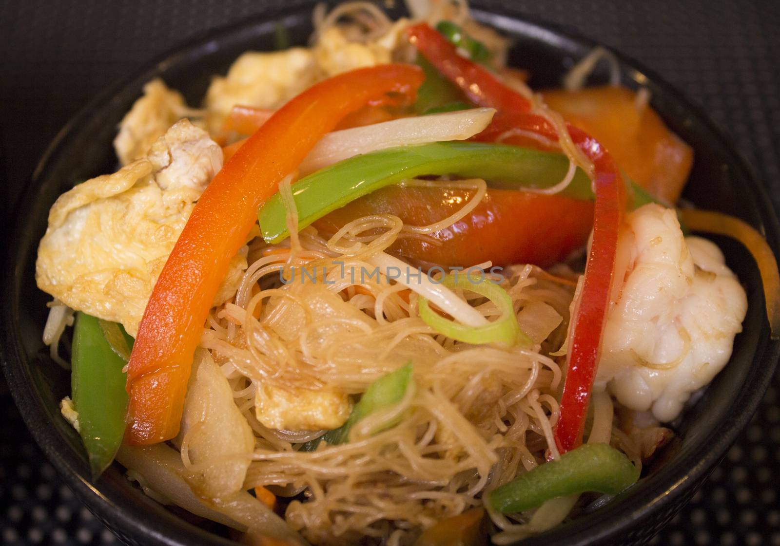 Special Chinese food served on plates